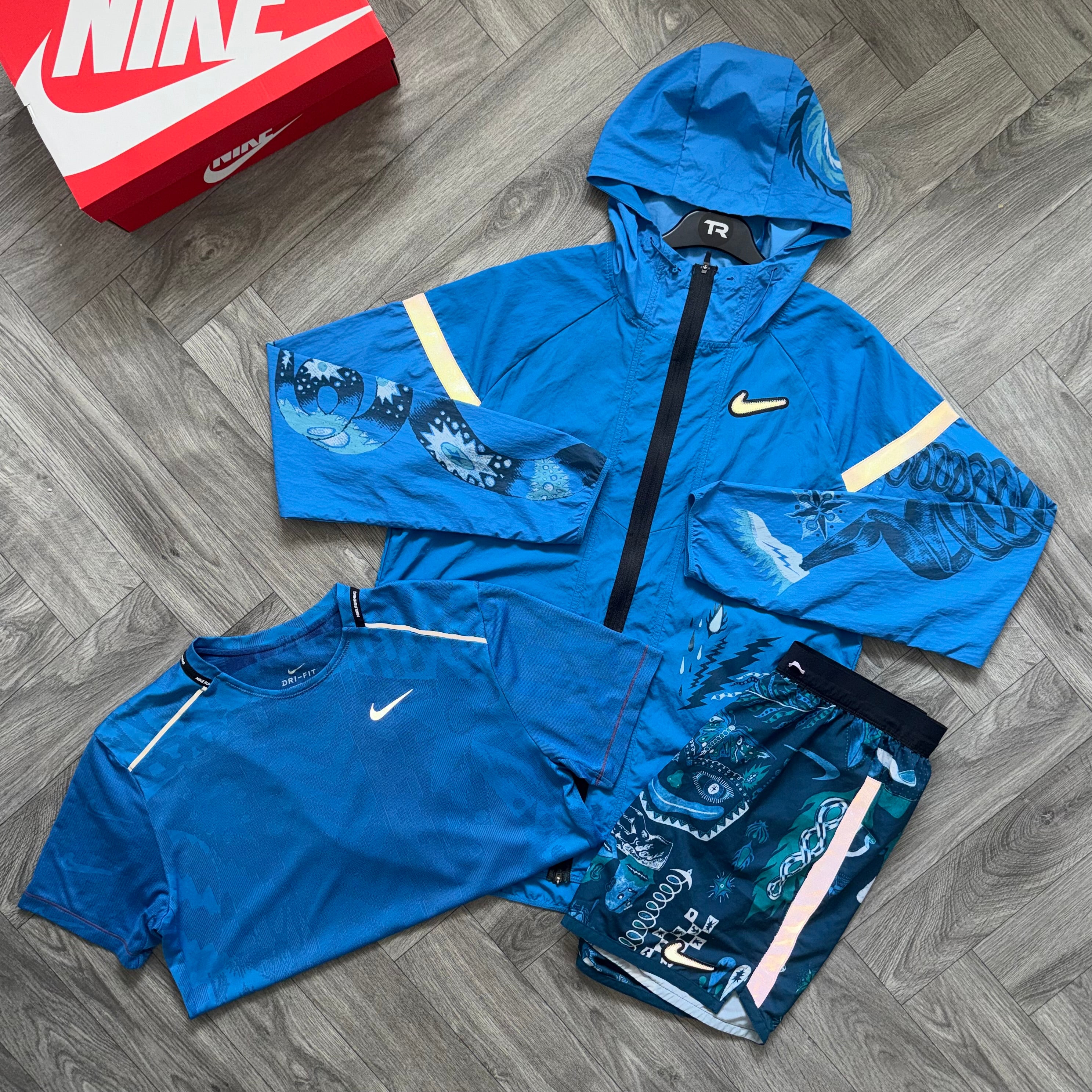 Blue Nike Dragon 3-Piece Set
