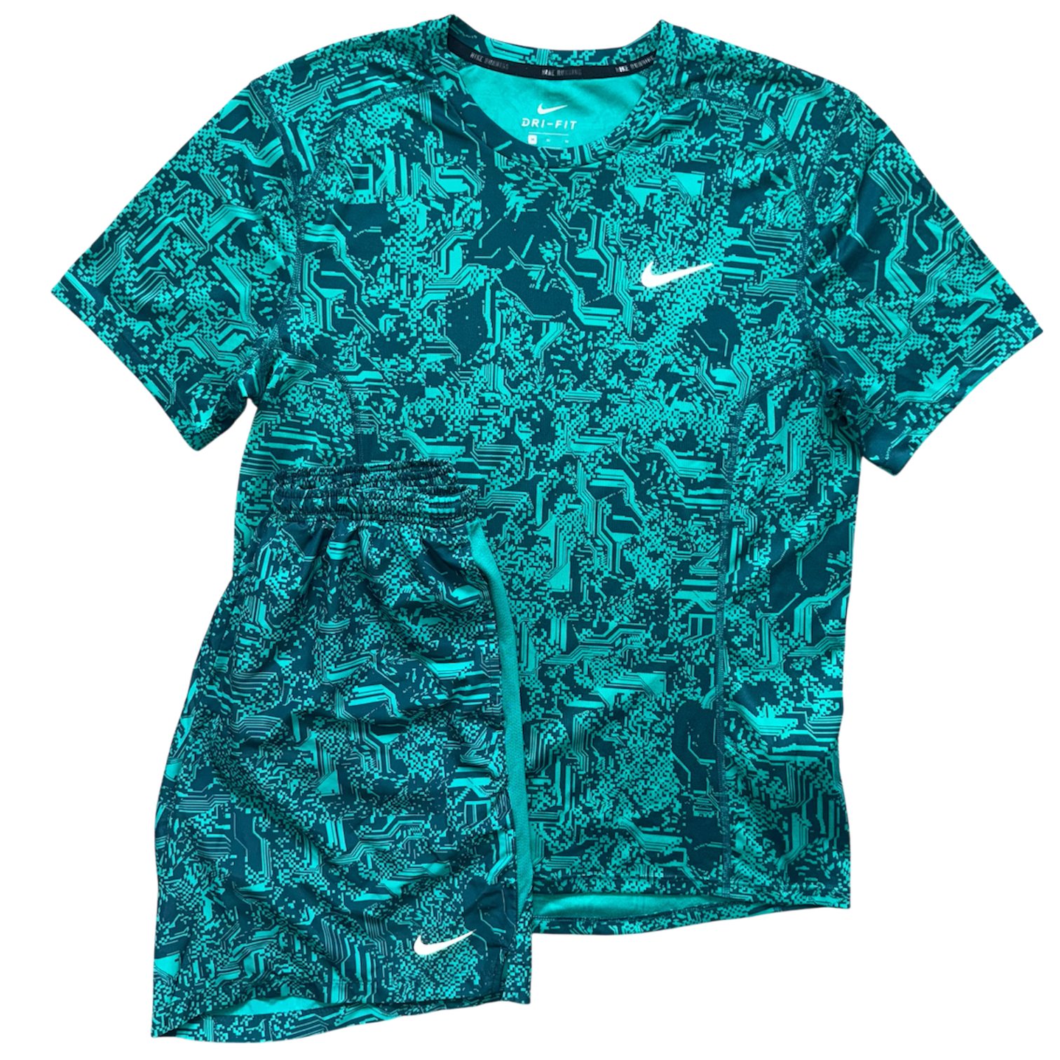 Teal Nike Digital Camo Set