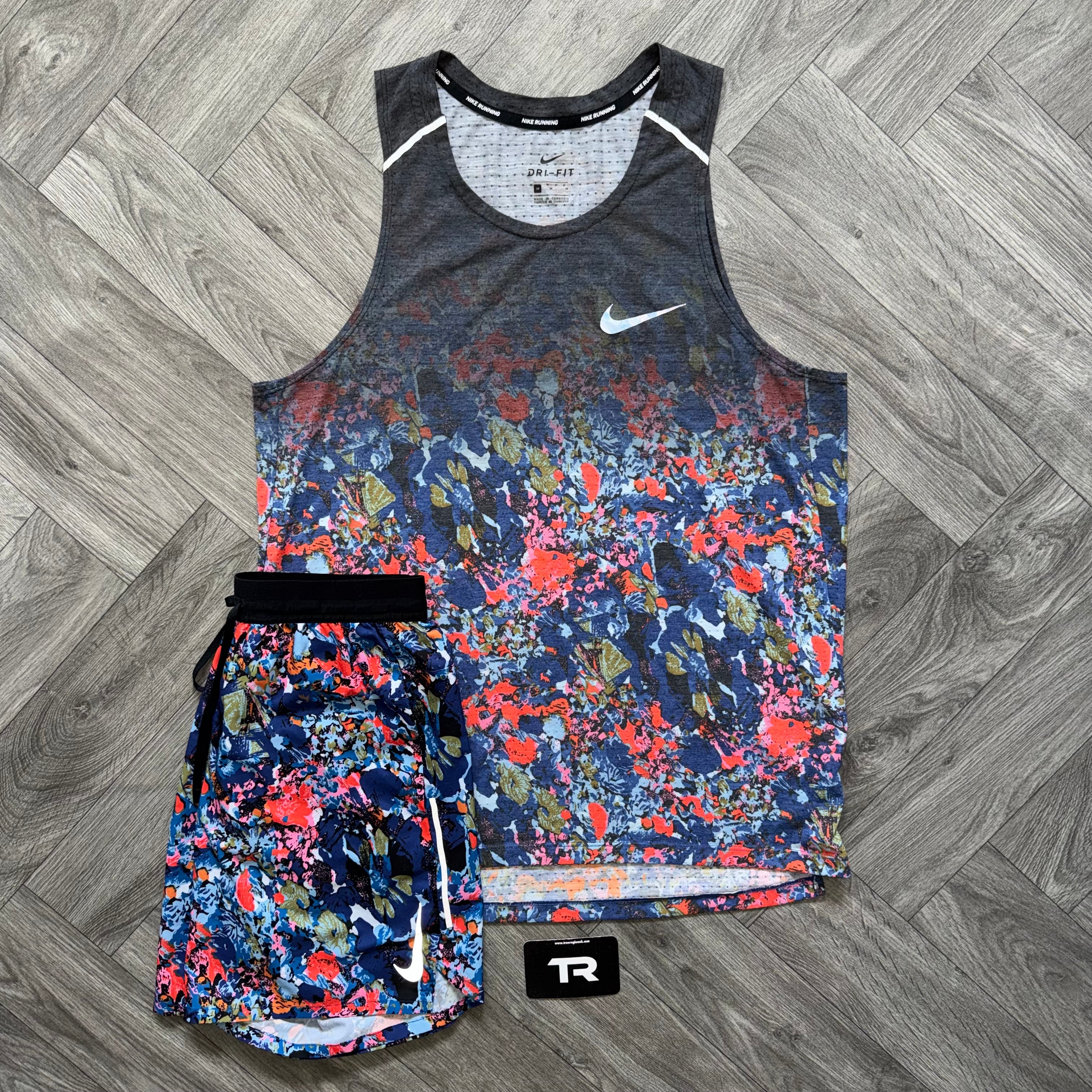 Purple Nike Floral Vest Set