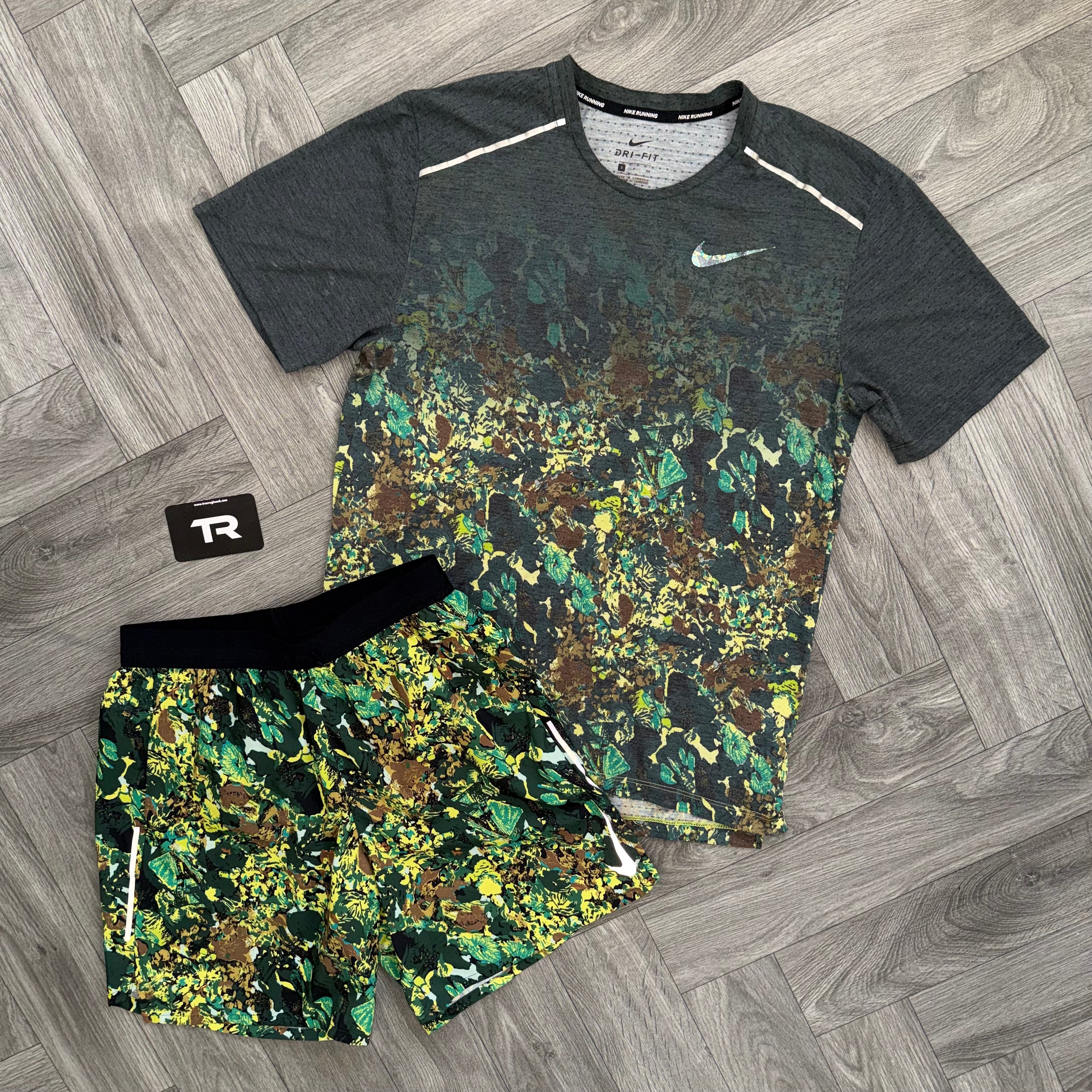 Green Nike Floral Set