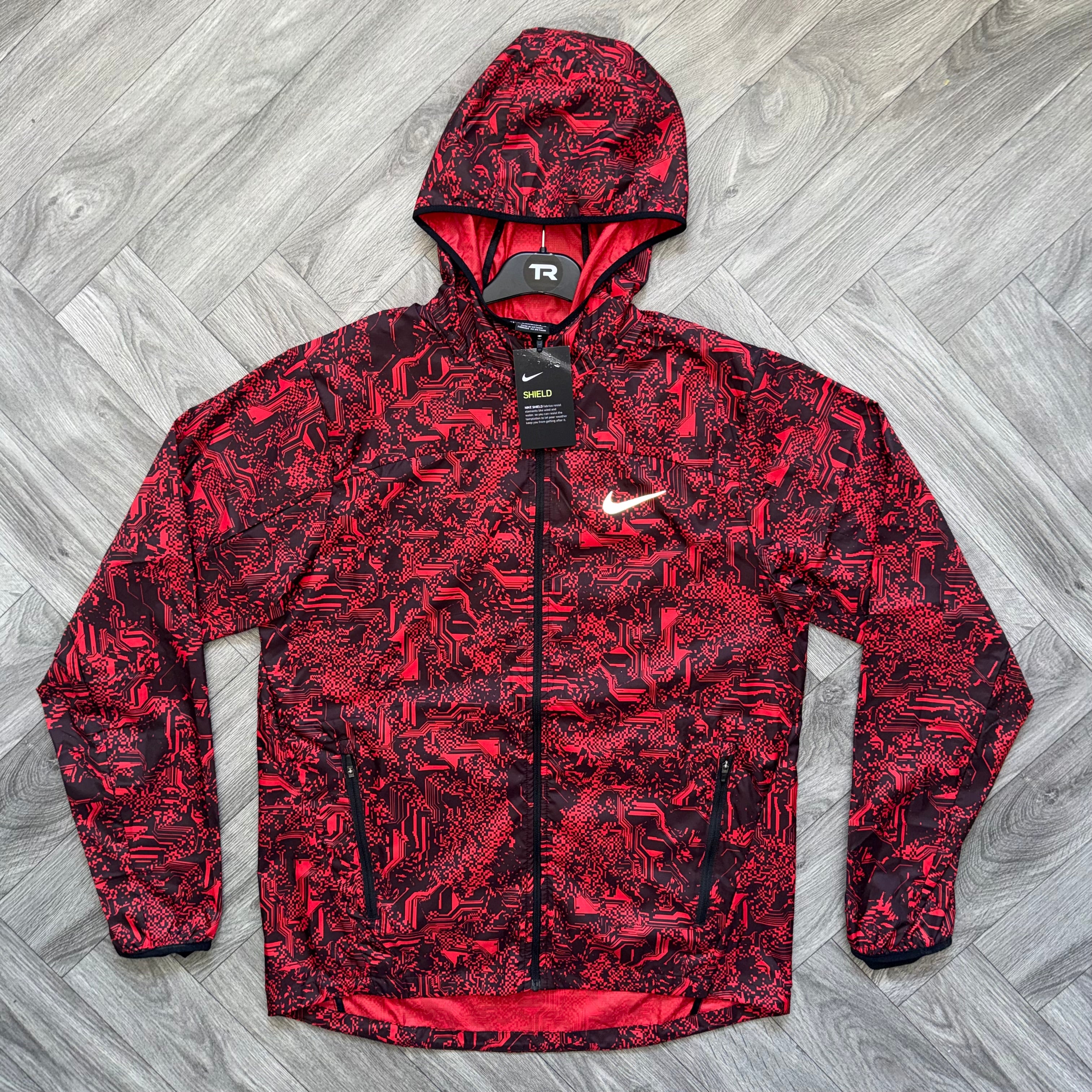 (New) Red Nike Digital Camo Jacket