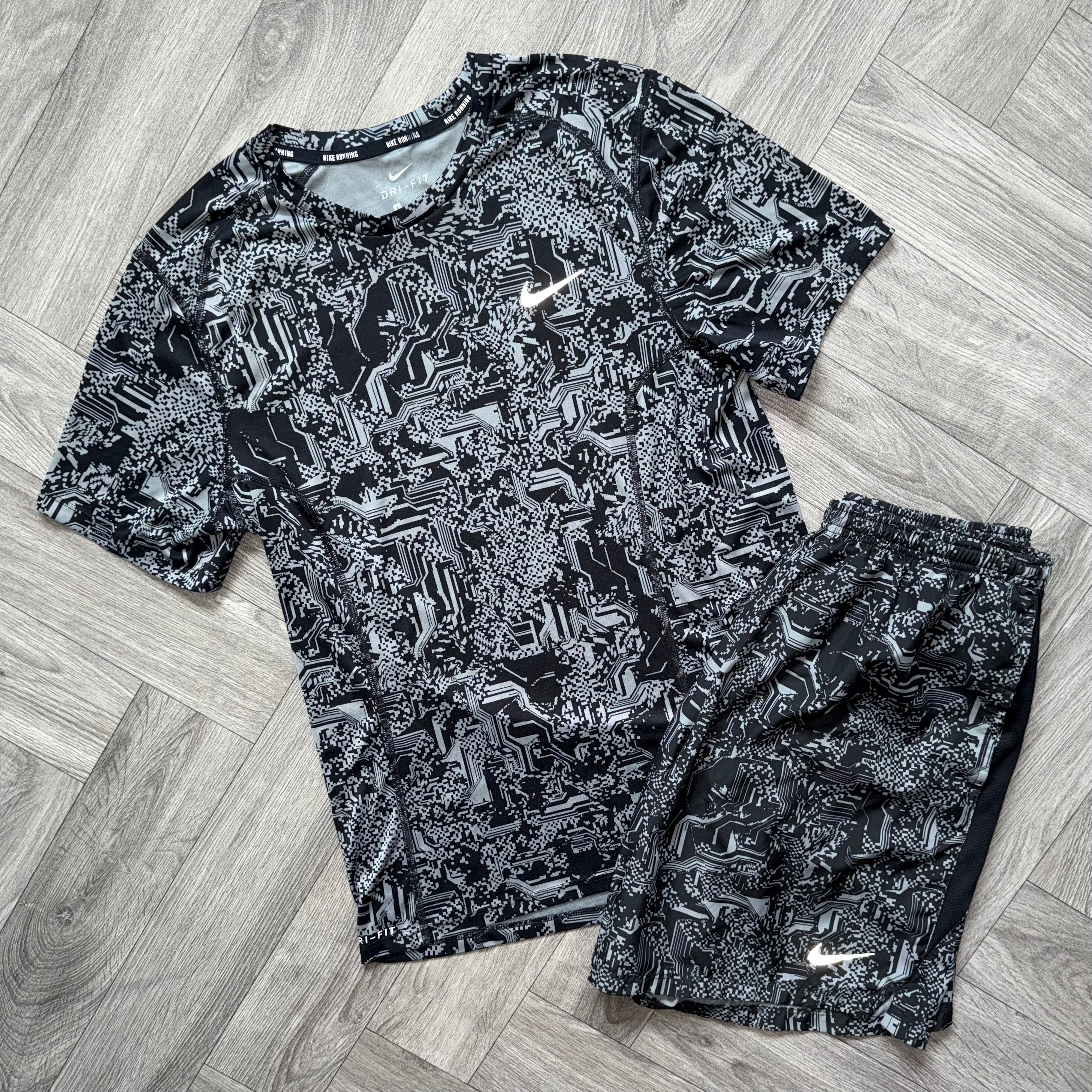 Grey Nike Digital Camo 3-Piece Set