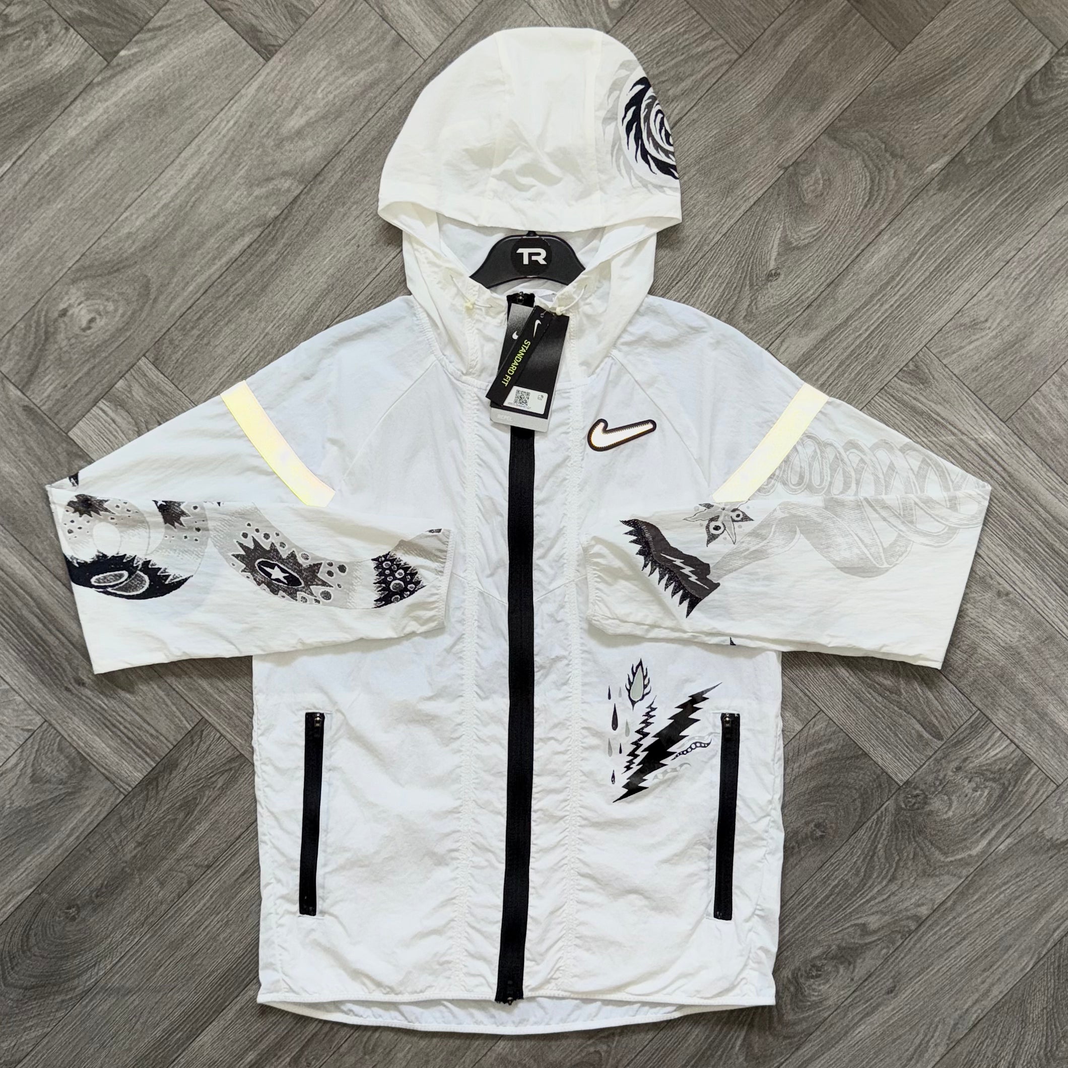 (New) White Nike Dragon Jacket