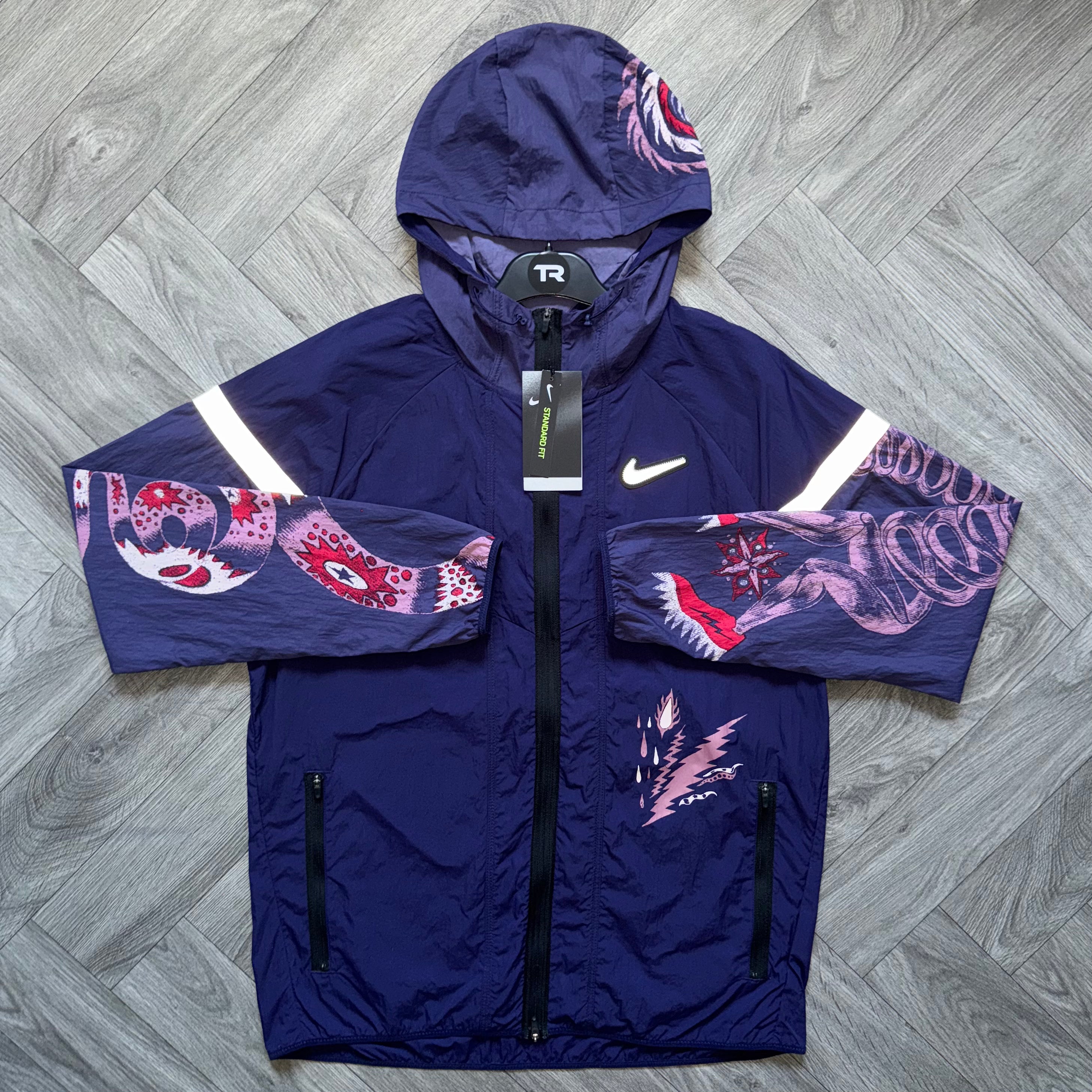 (New) Midnight Purple Nike Dragon/Bolt Tracksuit Set