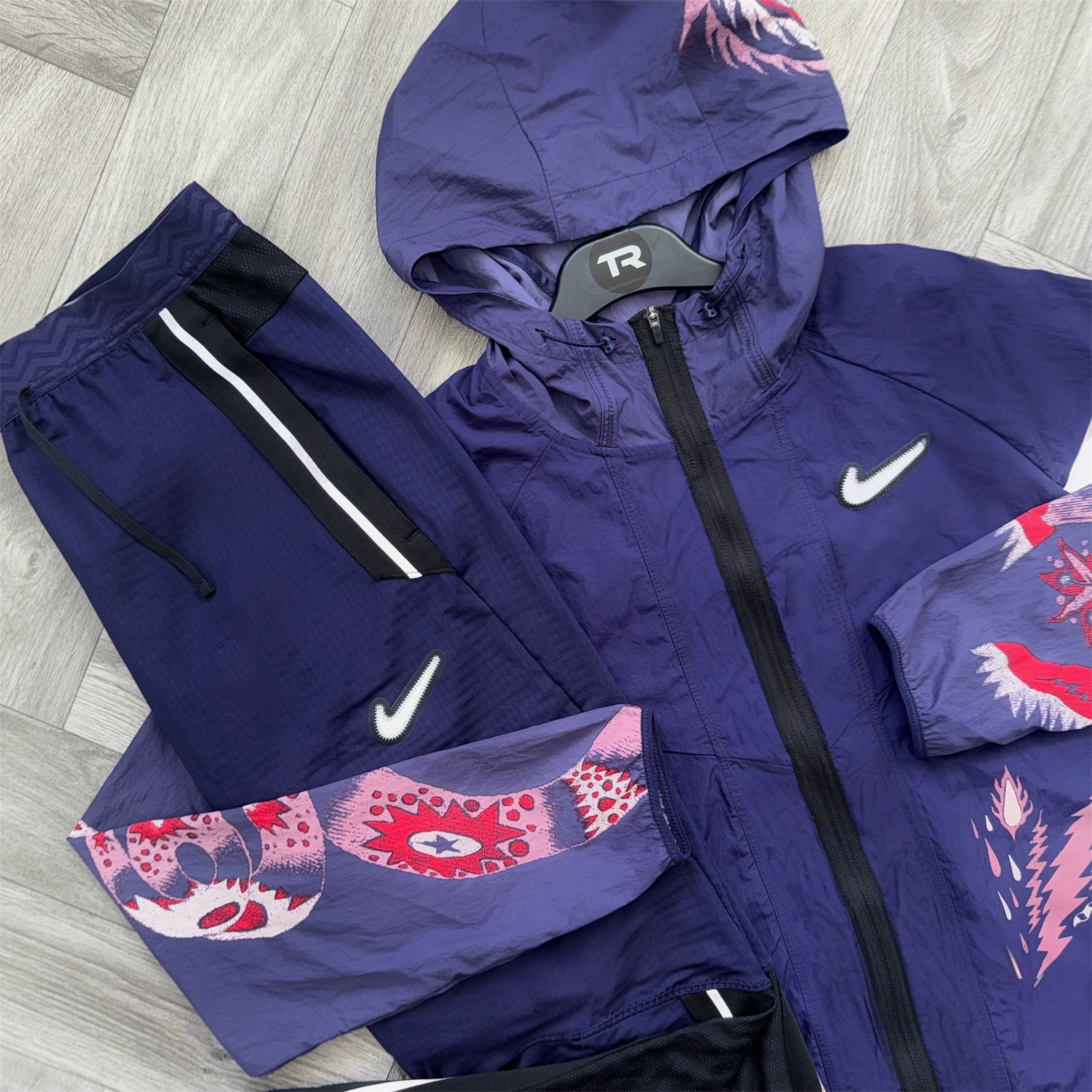 Midnight Purple Nike Dragon Tracksuit Set