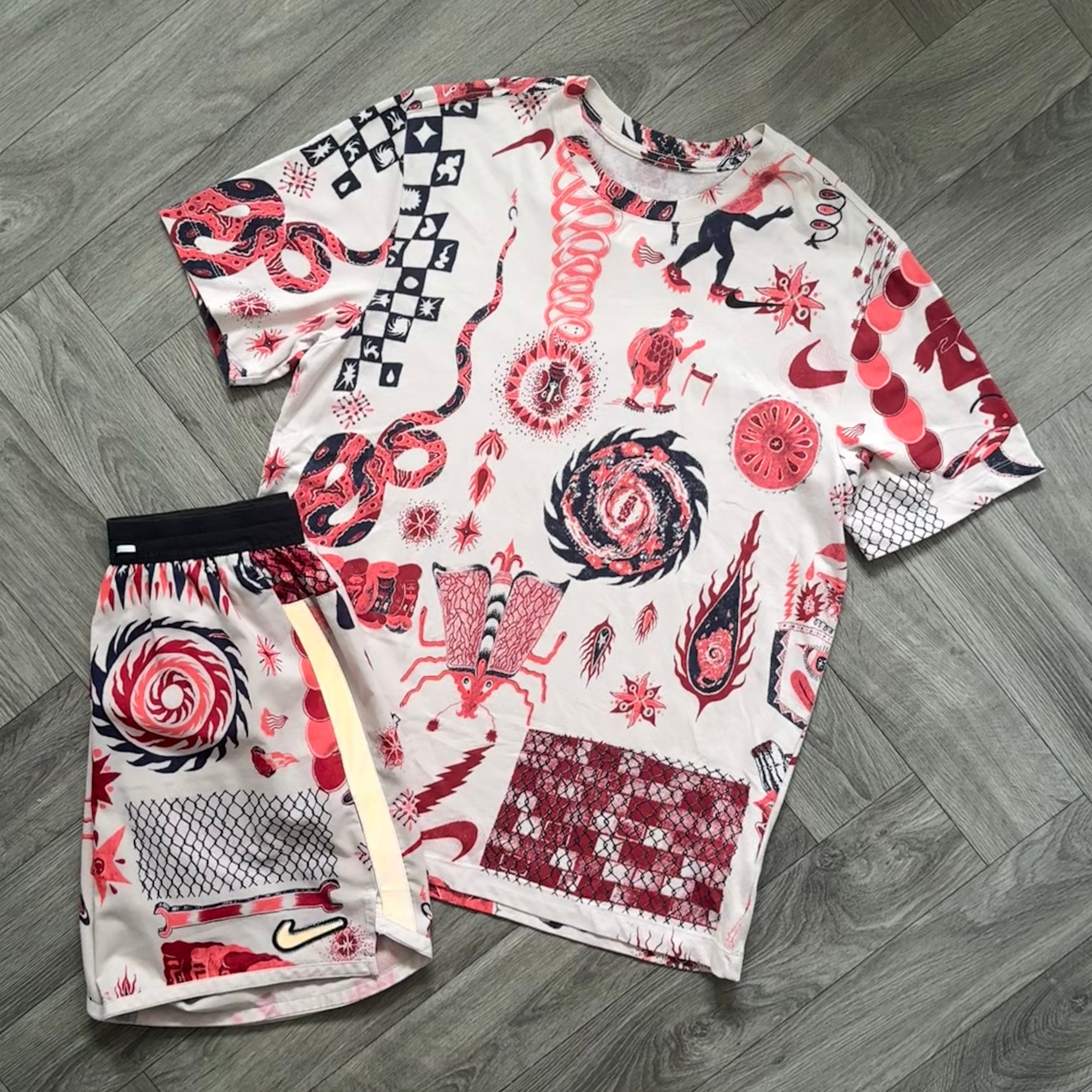 Pink Foam Nike Dragon 3-Piece Set