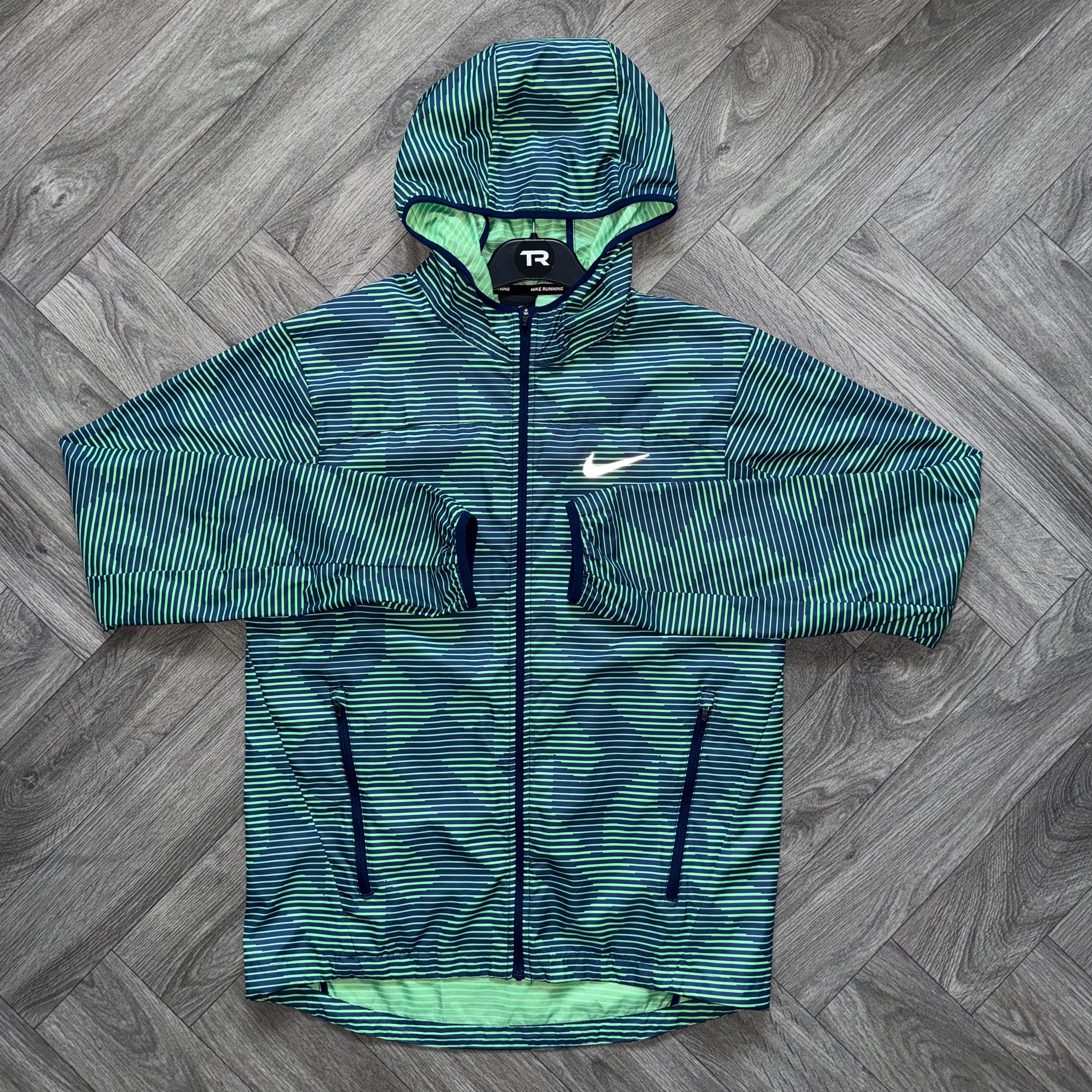Green Nike Geometric Camo Jacket