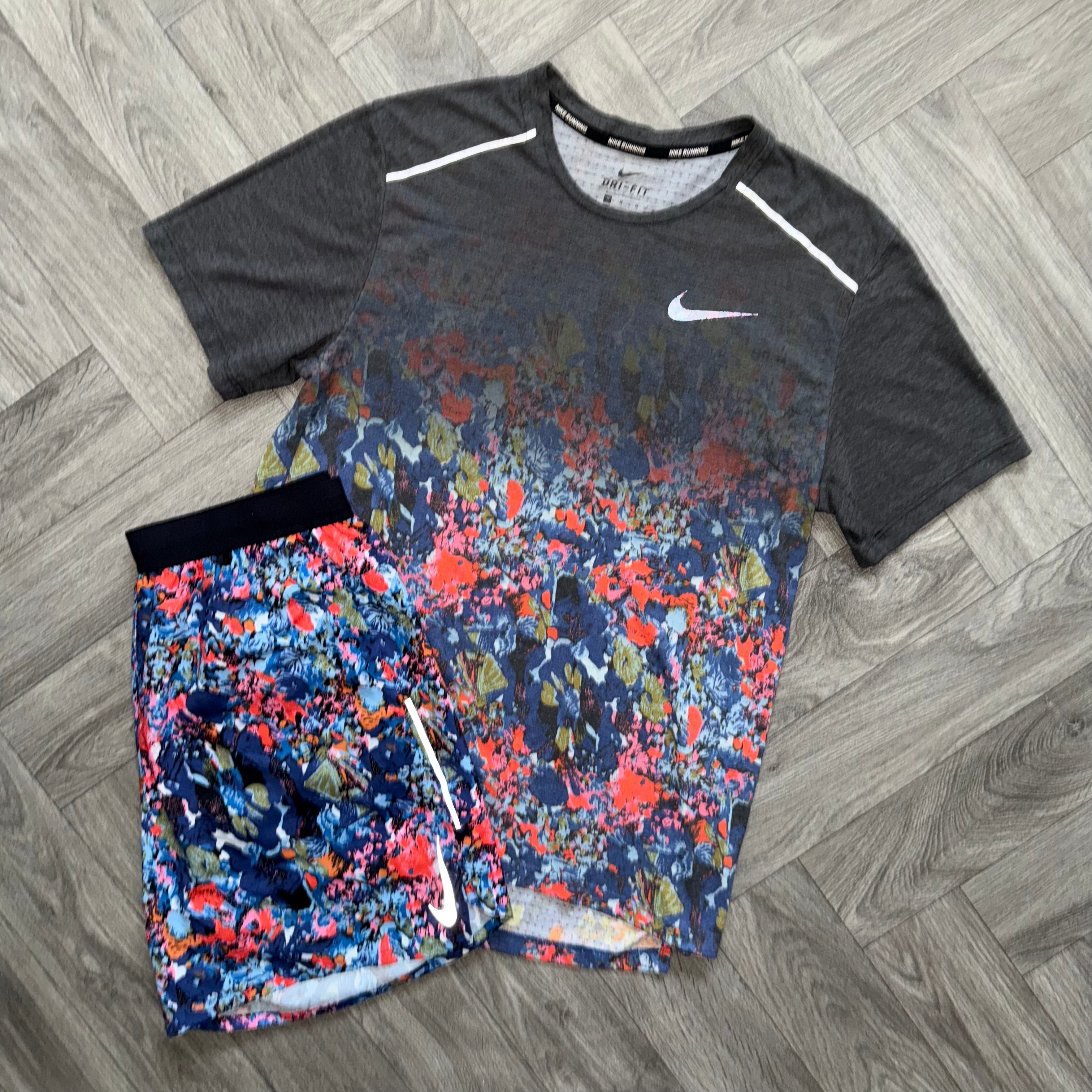 Purple Nike Floral Miler Set