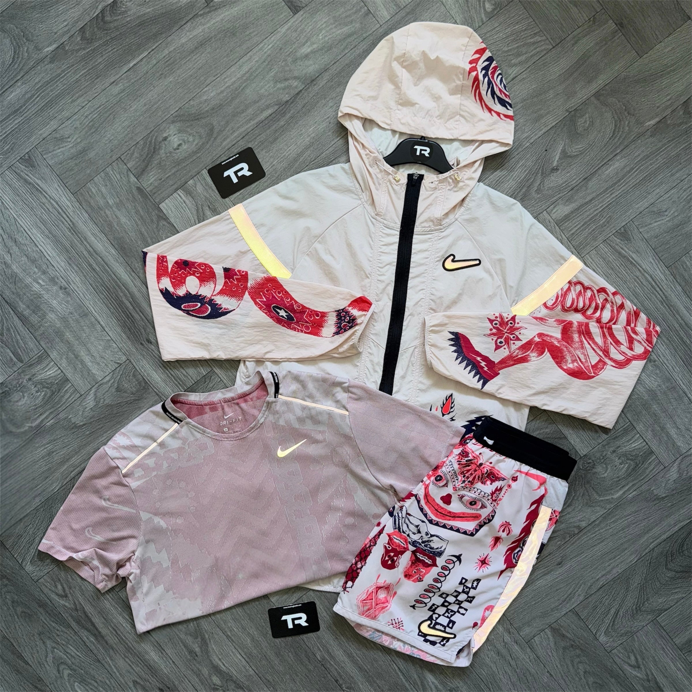 Pink Foam Nike Dragon 3-Piece Set