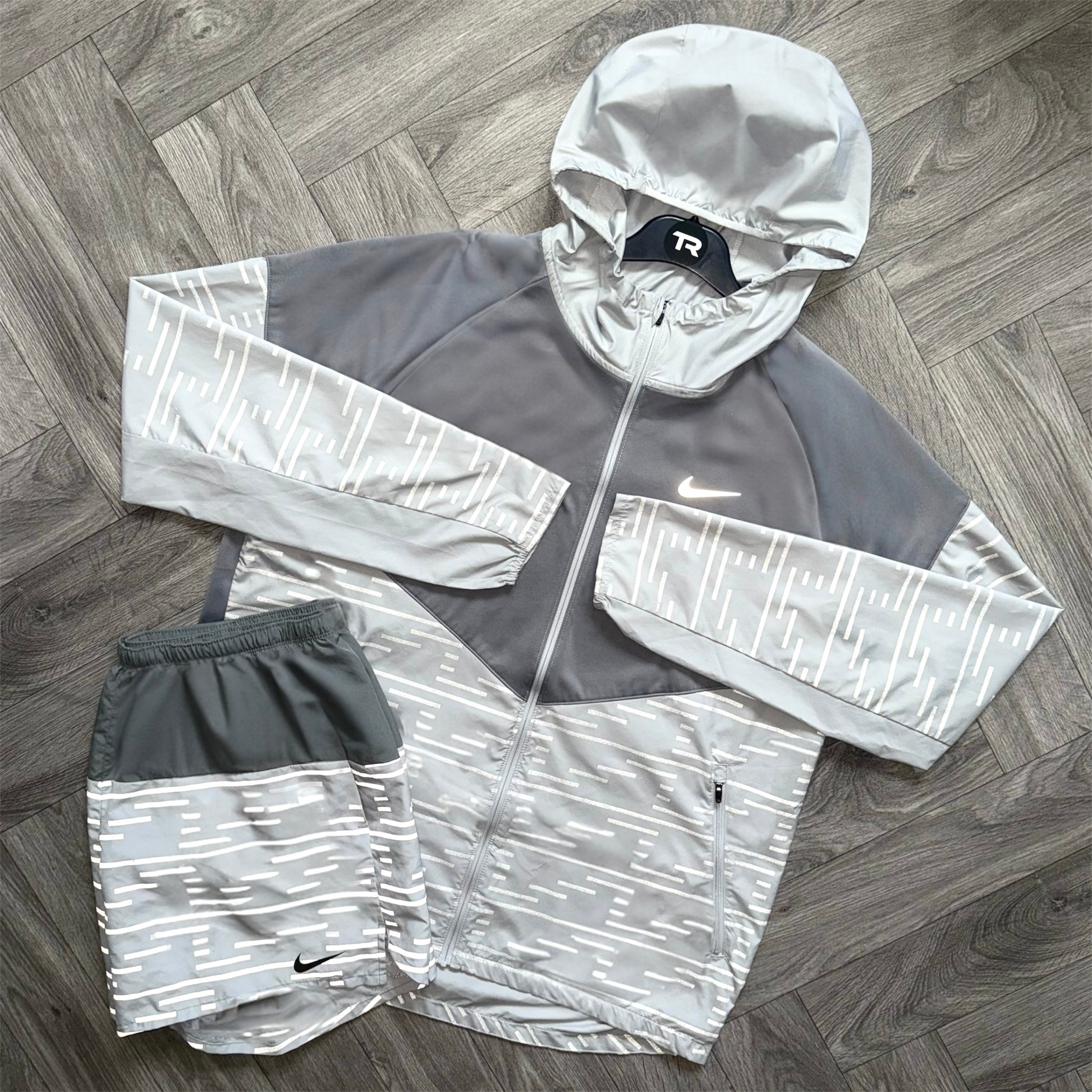 Grey Nike Therma-Fit Flash Reflective Set