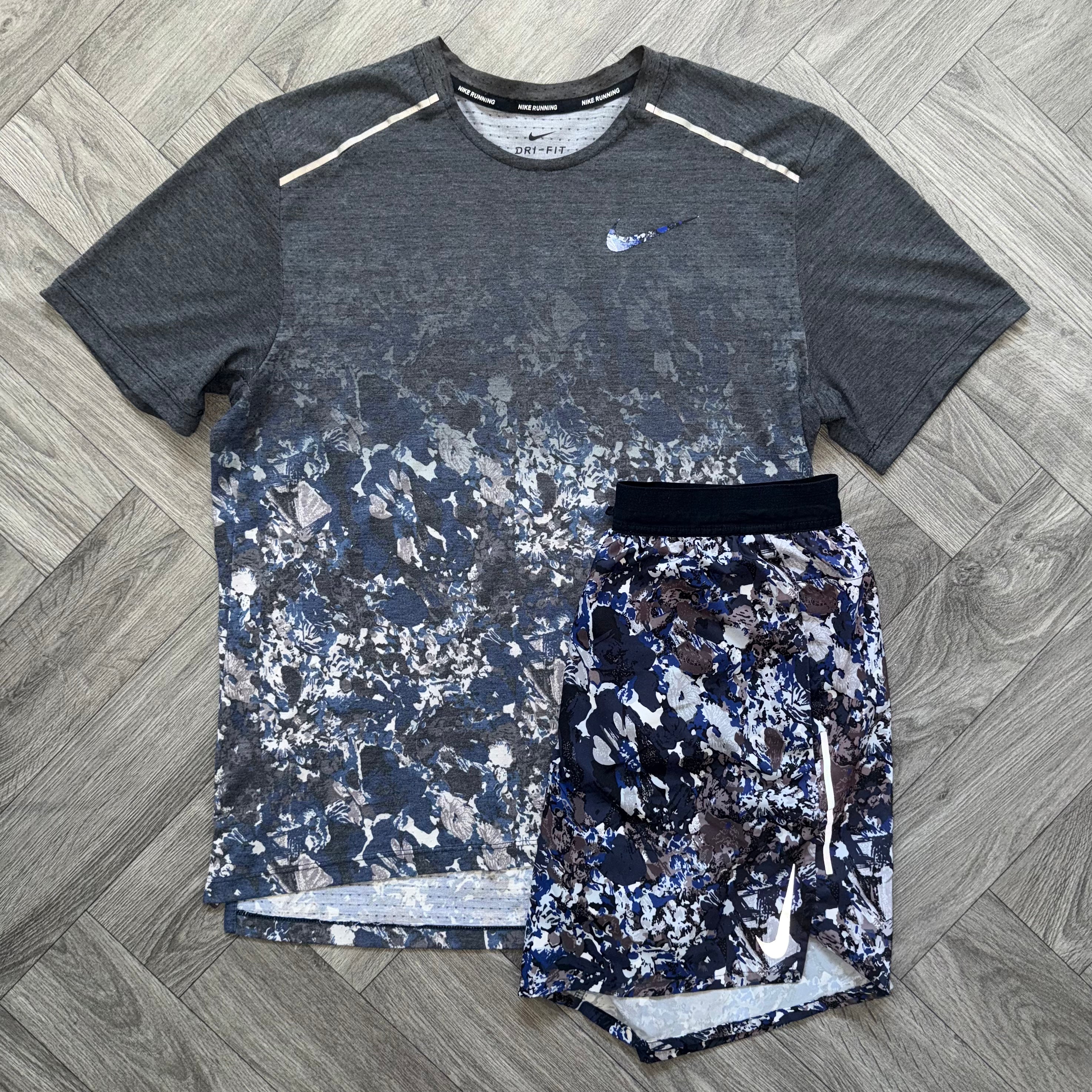 Blue Nike Floral Set