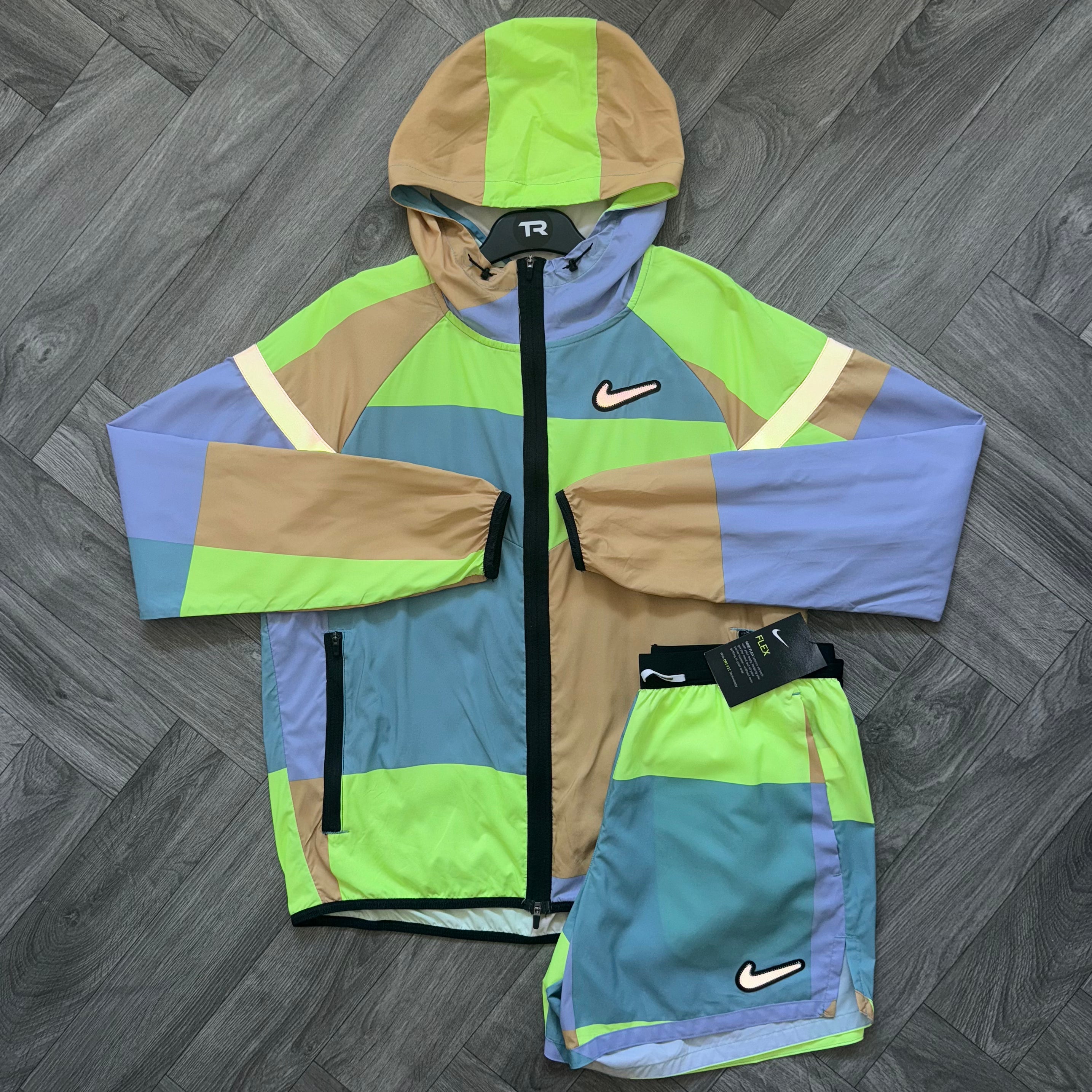 Neon Nike Patchwork Set