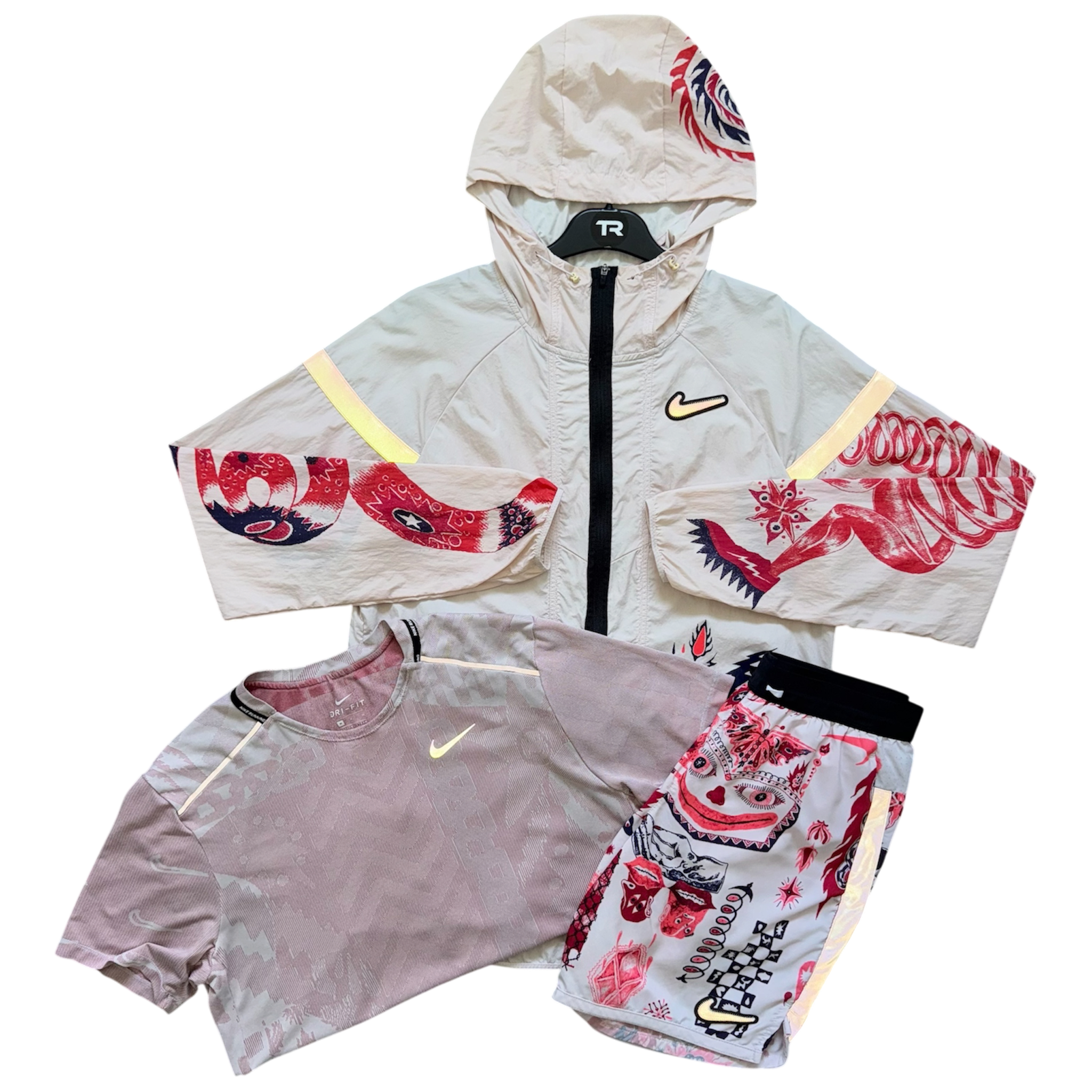 Pink Foam Nike Dragon 3-Piece Set