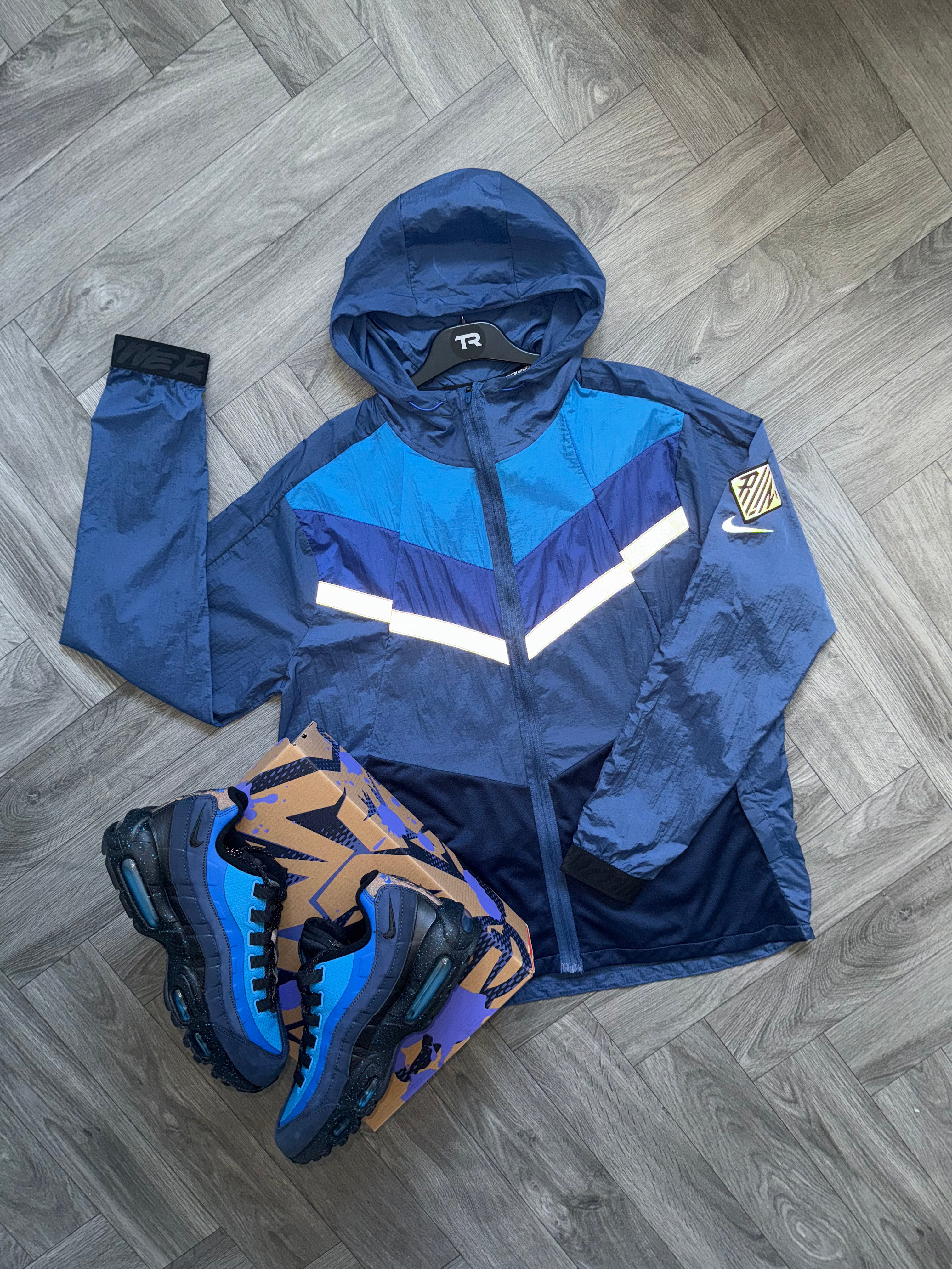 (New) Stash Blue Nike Wild Run Windbreaker