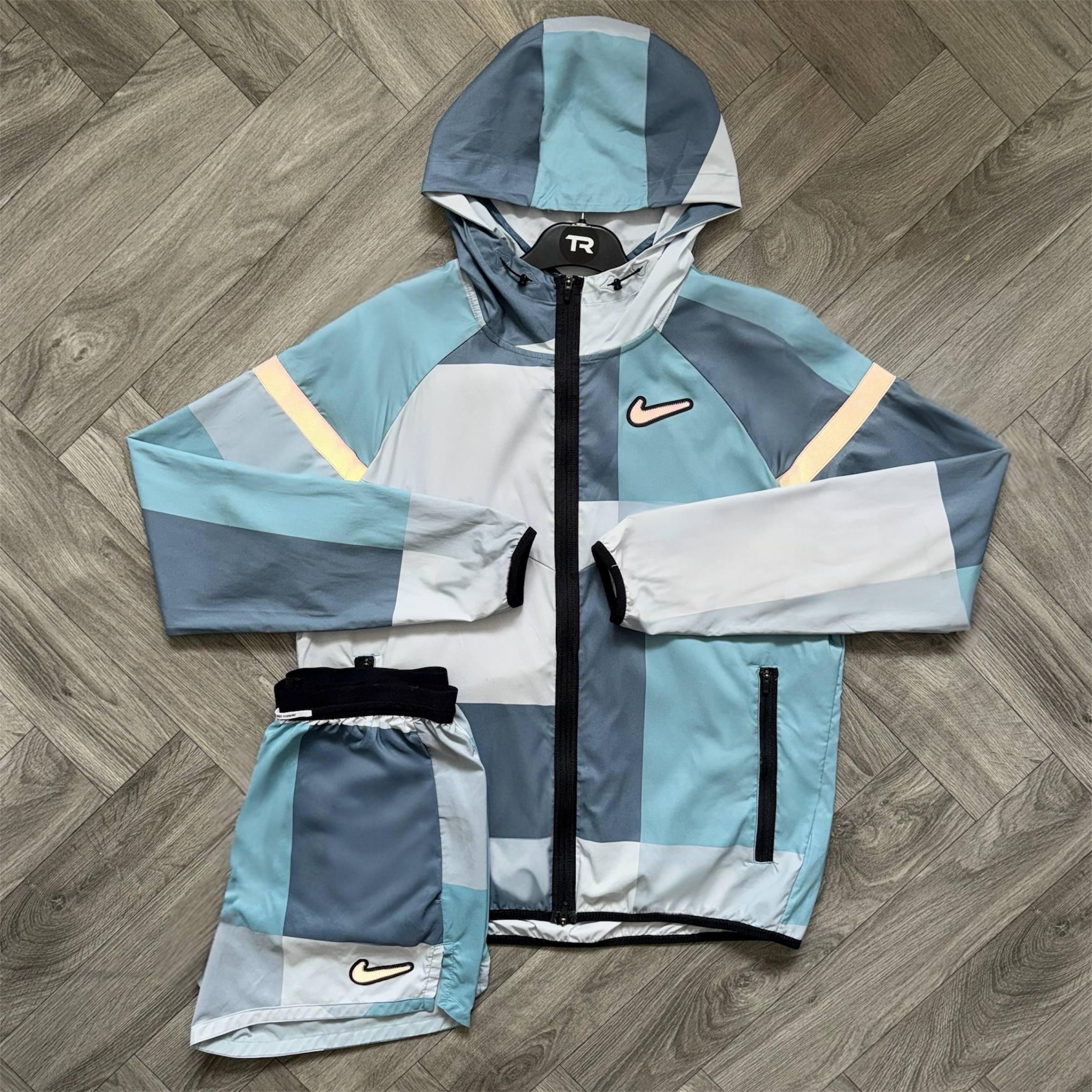 Blue Nike Patchwork Set