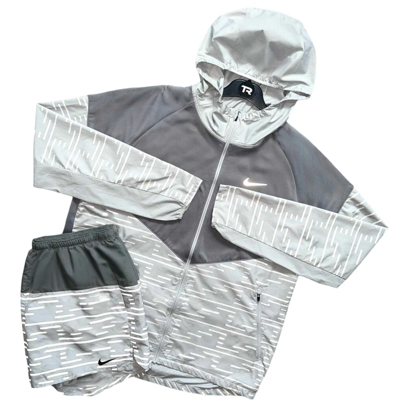 Grey Nike Therma-Fit Flash Reflective Set