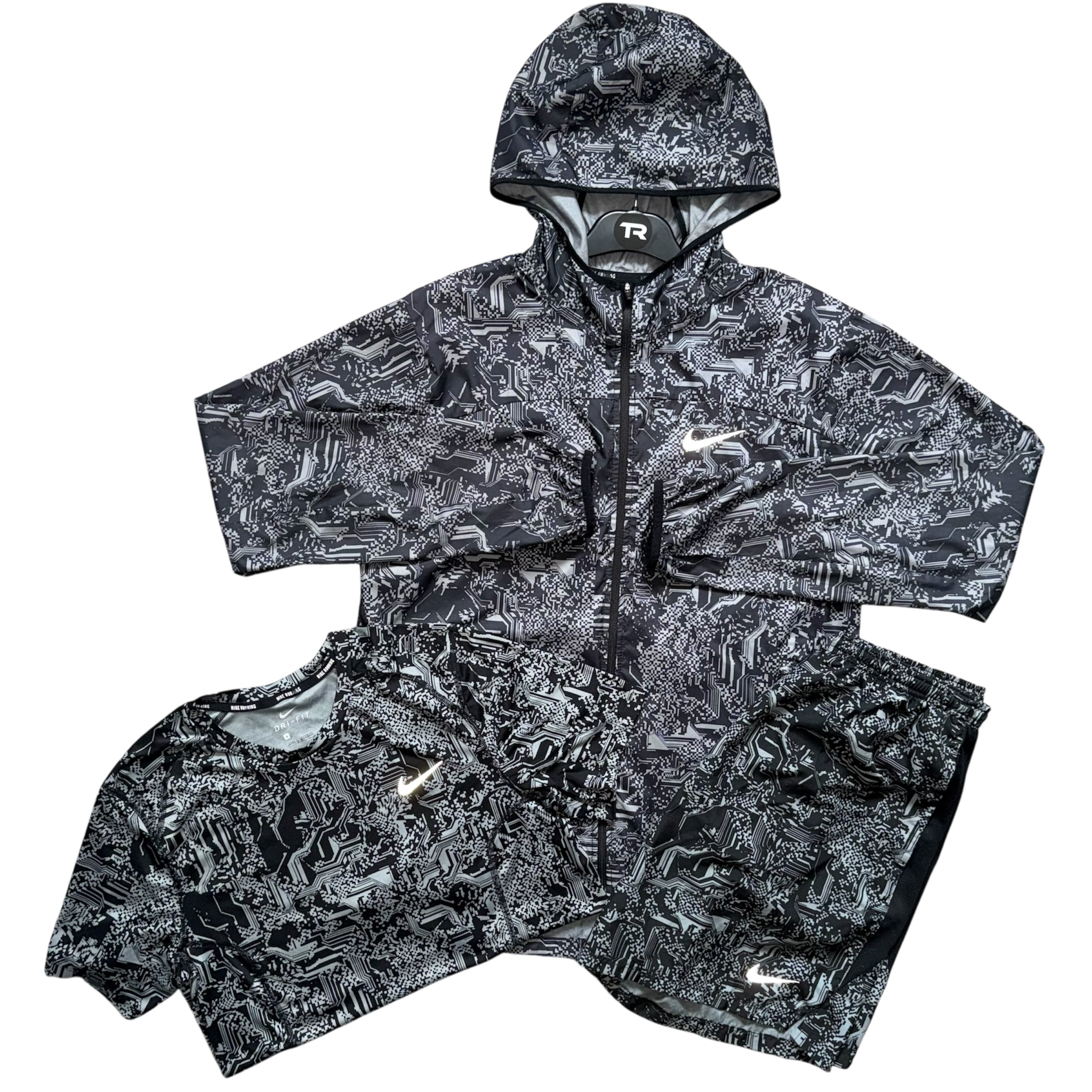 Grey Nike Digital Camo 3-Piece Set