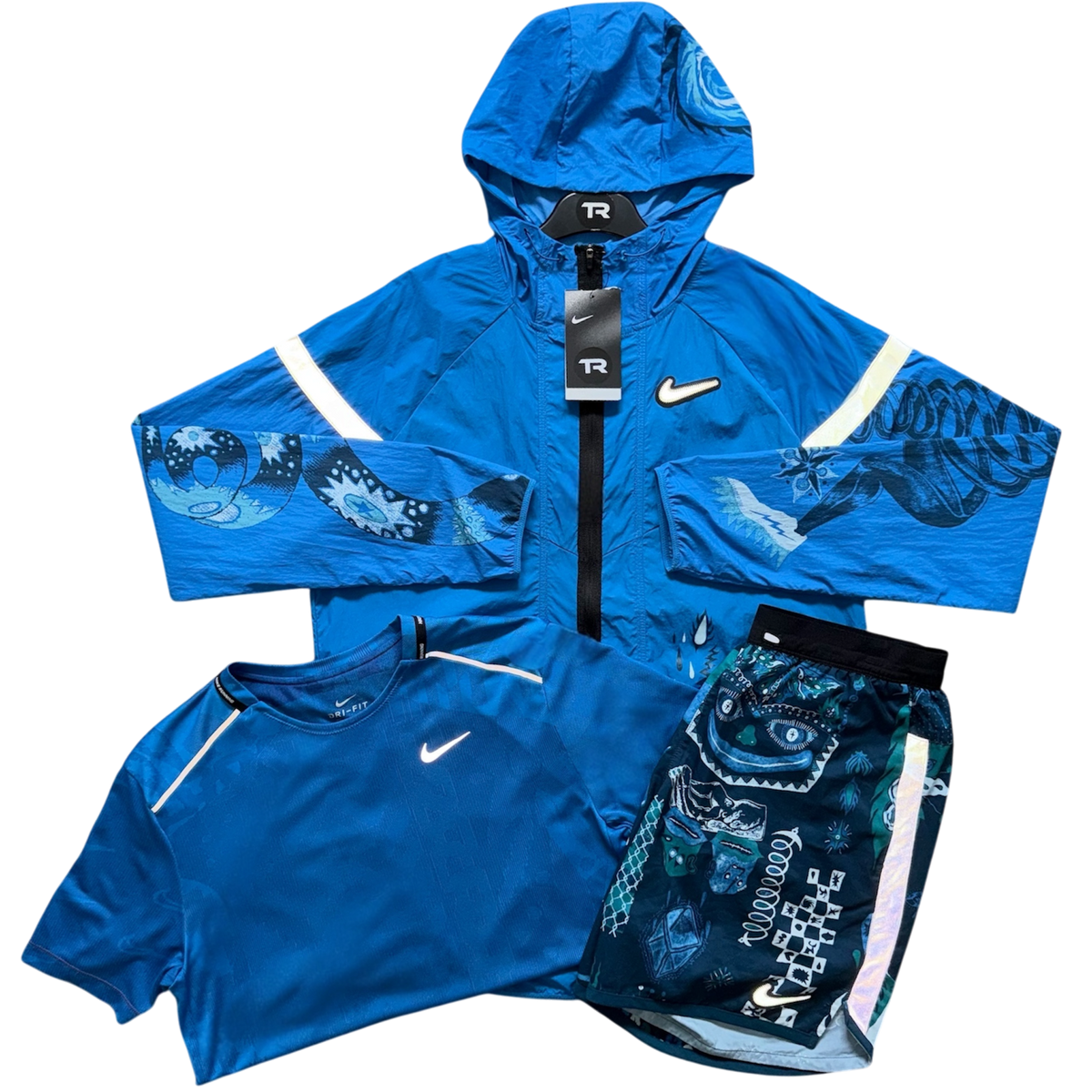 (New) Blue Nike Dragon 3-Piece Set