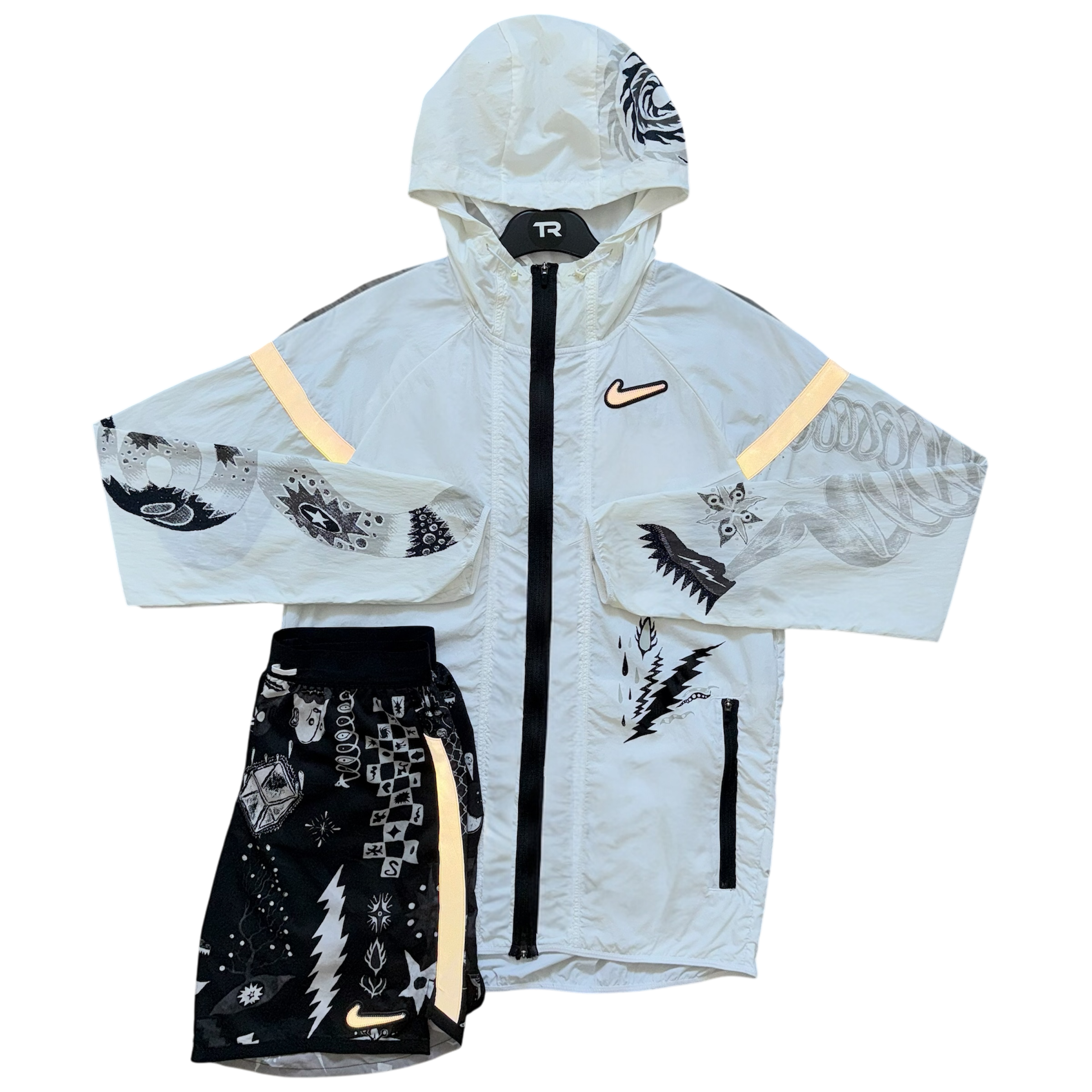 White Nike Dragon Set