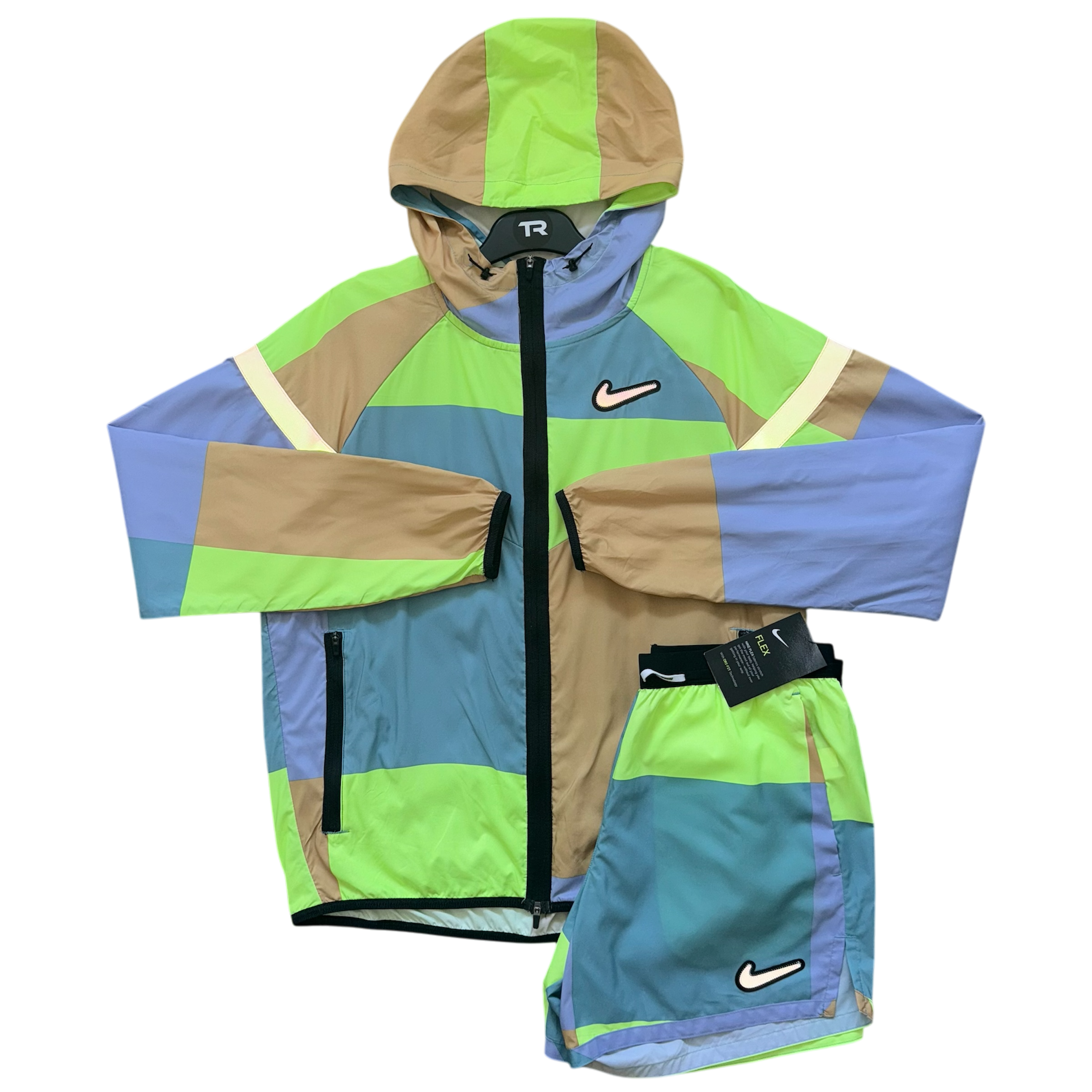Neon Nike Patchwork Set