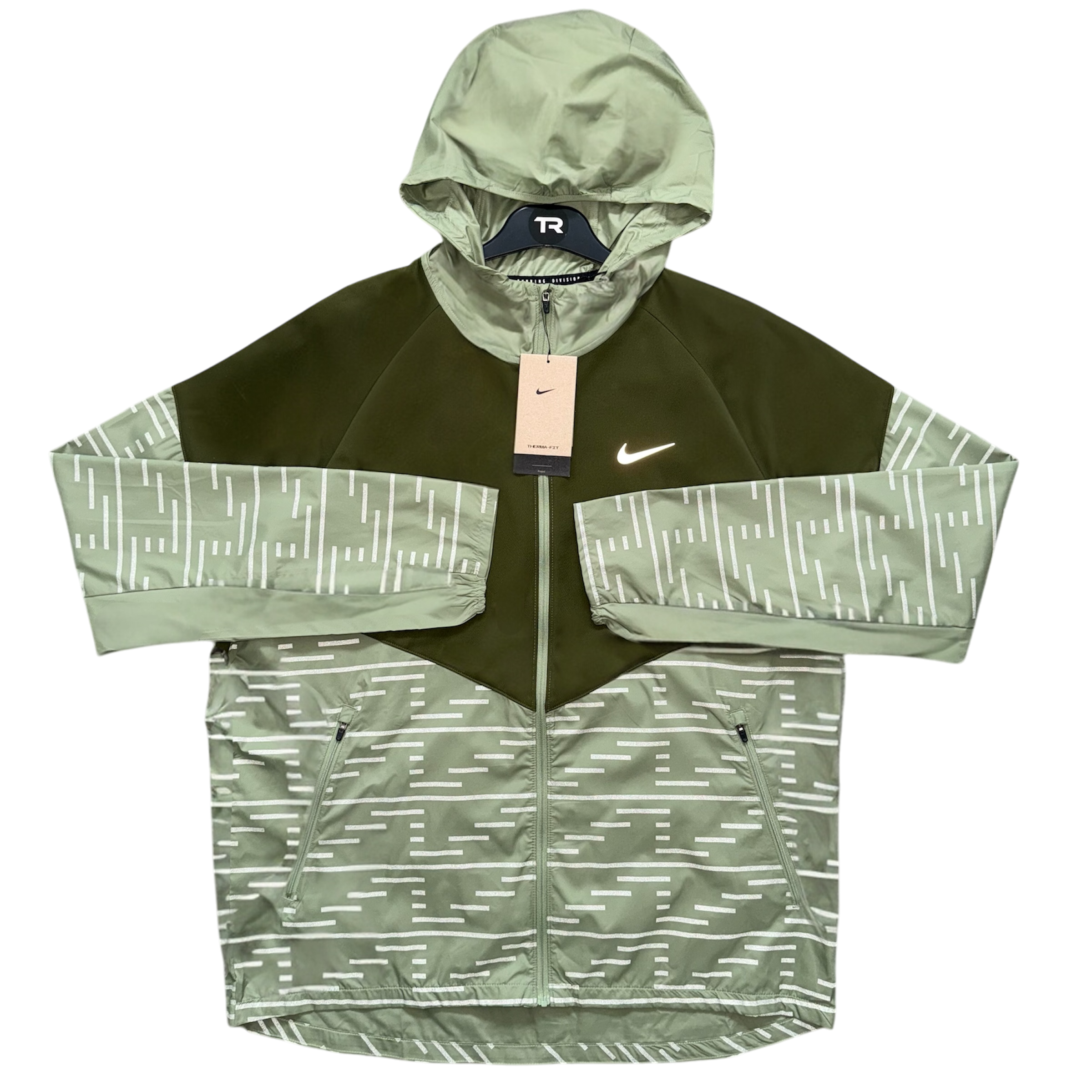 Khaki Nike Therma-Fit Reflective Windrunner