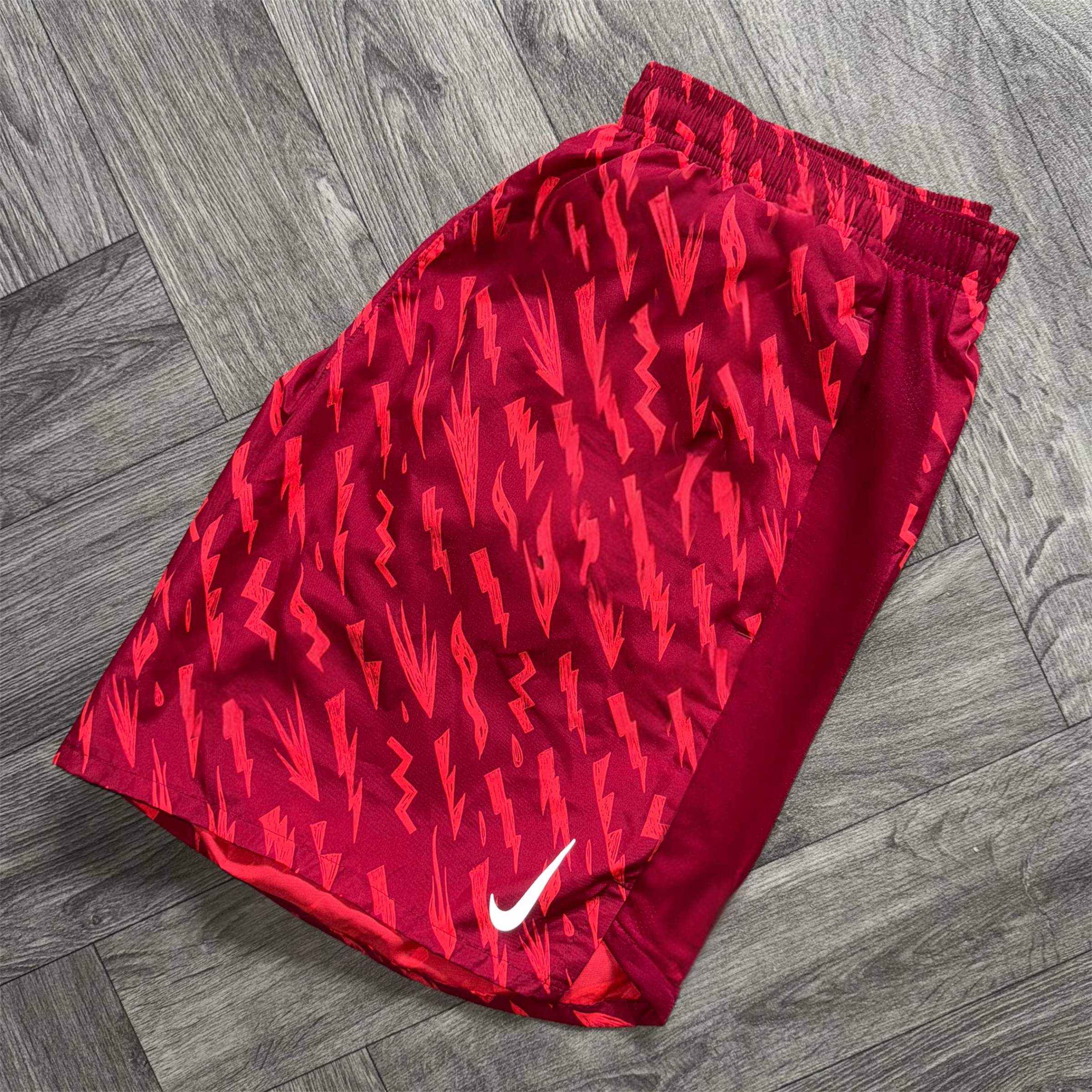 Red Nike Bolt Shorts