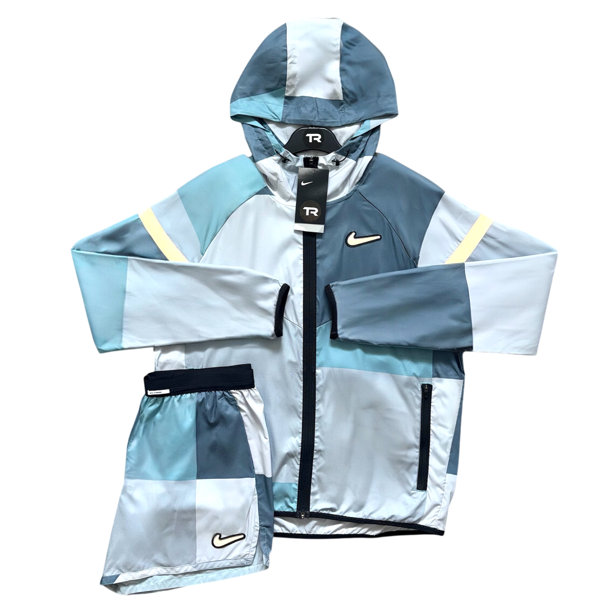 (New) Blue Nike Patchwork Set