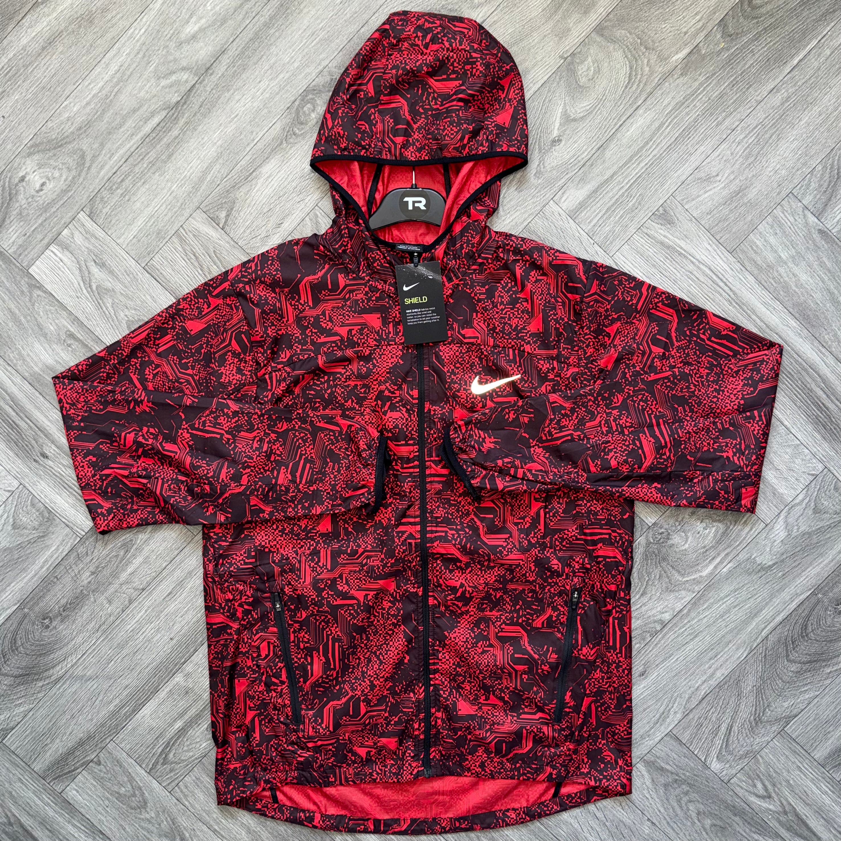 (New) Red Nike Digital Camo Jacket