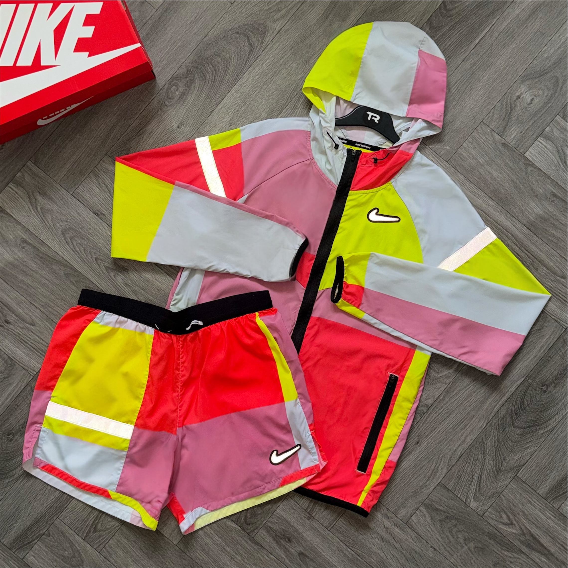 Pink Nike Patchwork Set