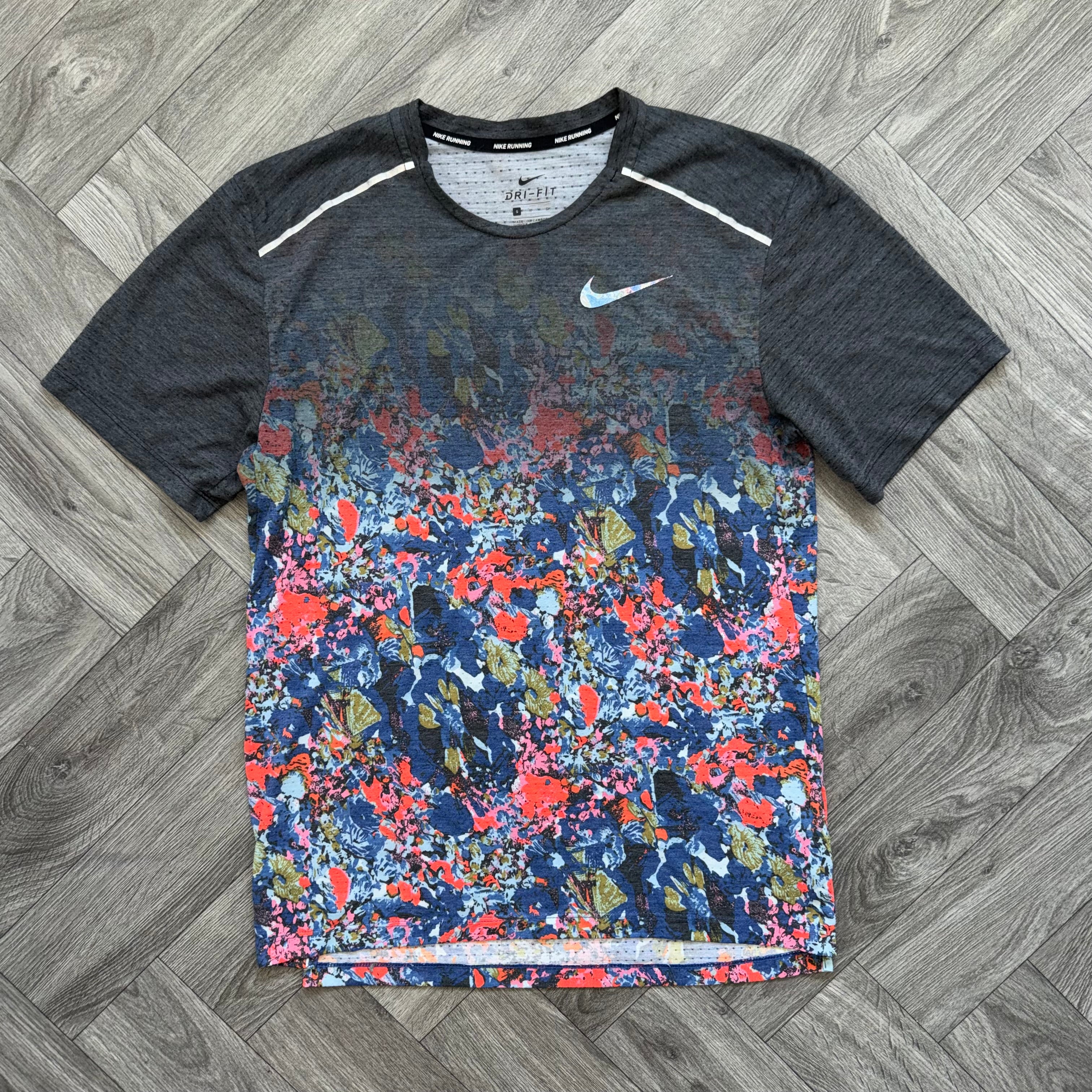 Purple Nike Floral Miler Tee