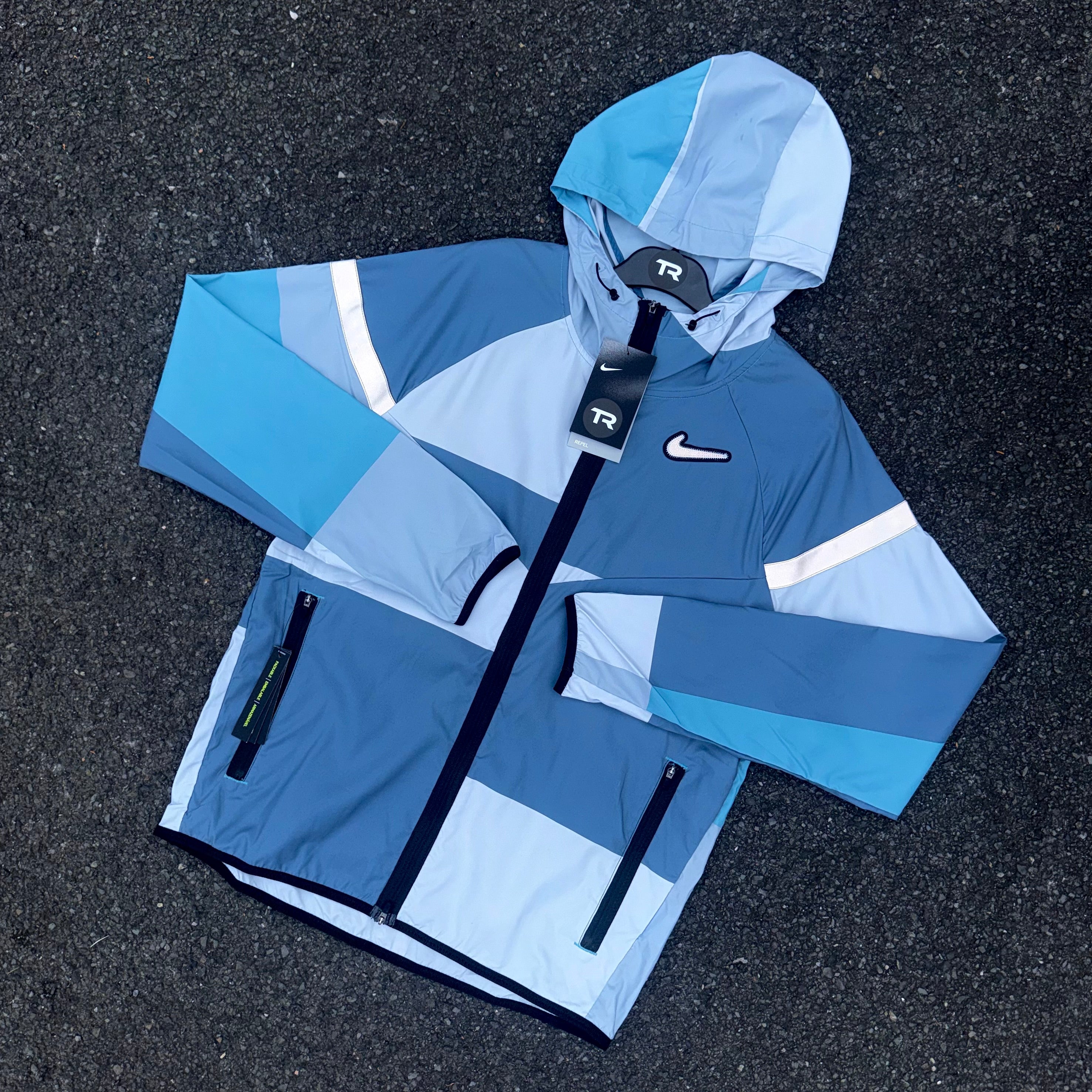 Blue Nike Patchwork Set