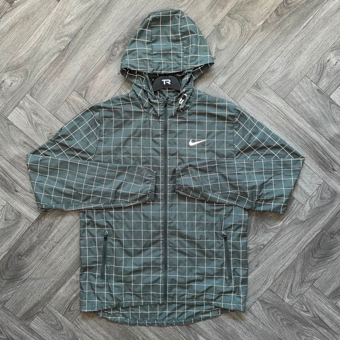 Olive Nike “Dave” Reflective Grid Jacket