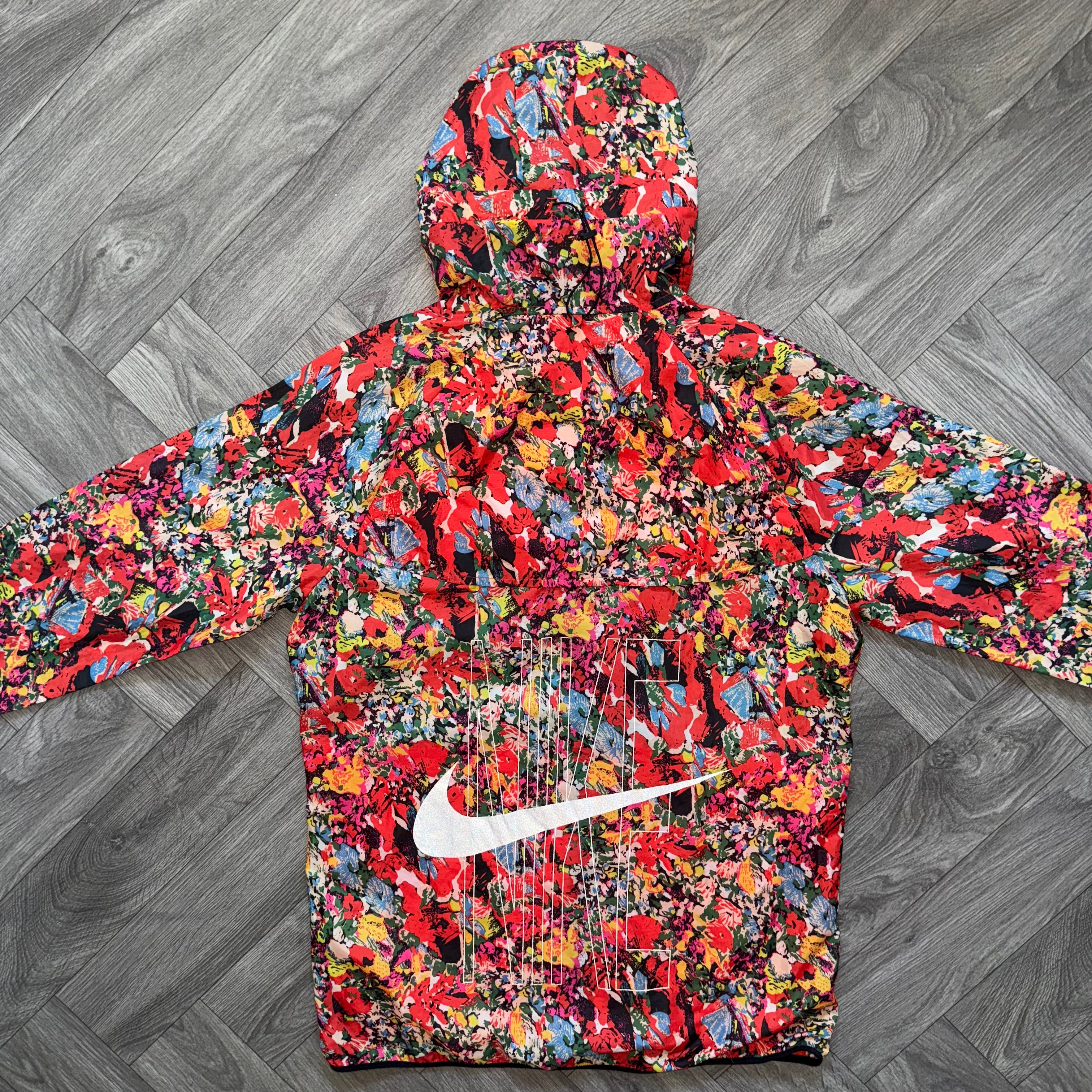Orange Nike Floral Jacket