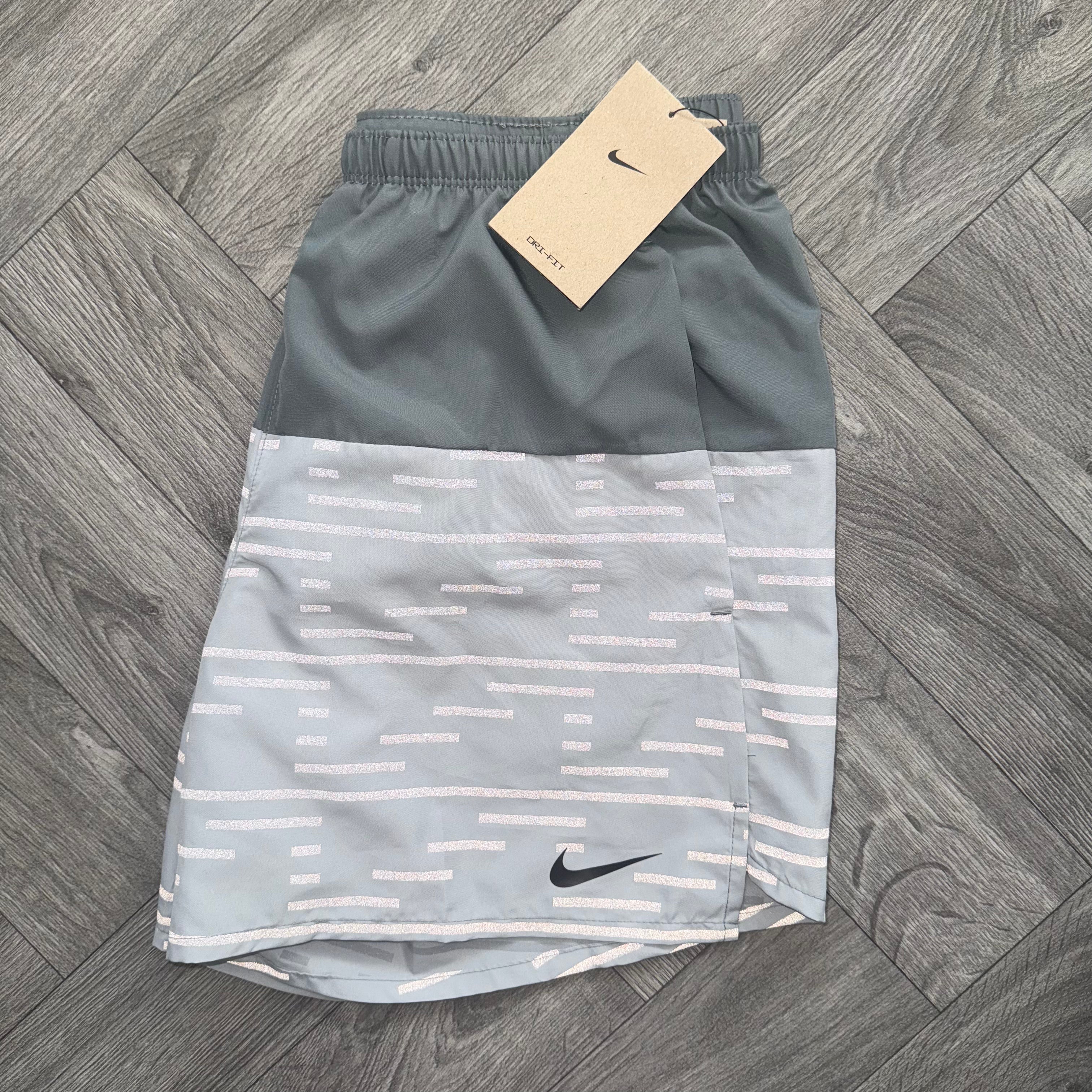 (New) Grey Nike Running Division Reflective Shorts