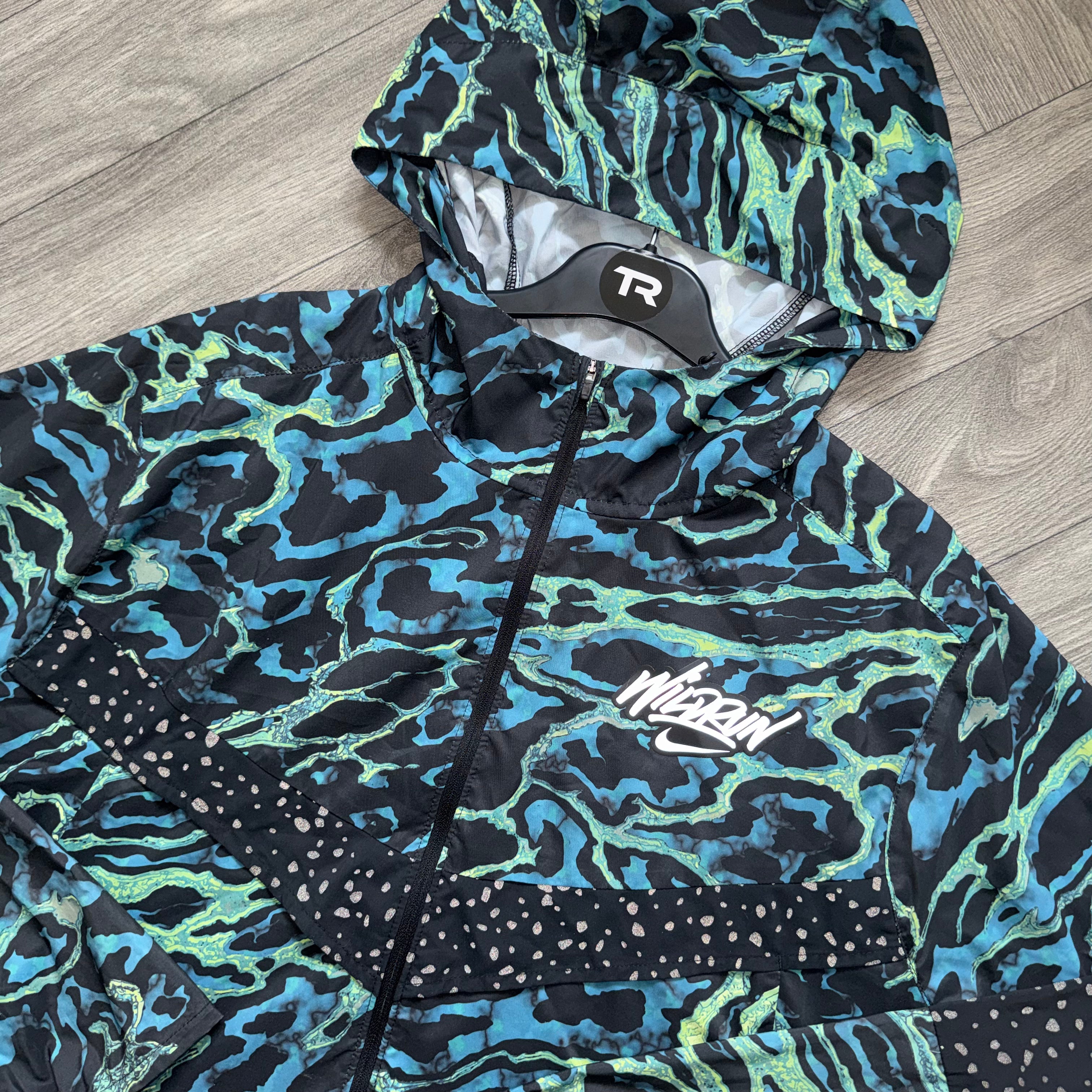 Blue/Green Nike Galaxy Wild Run Jacket