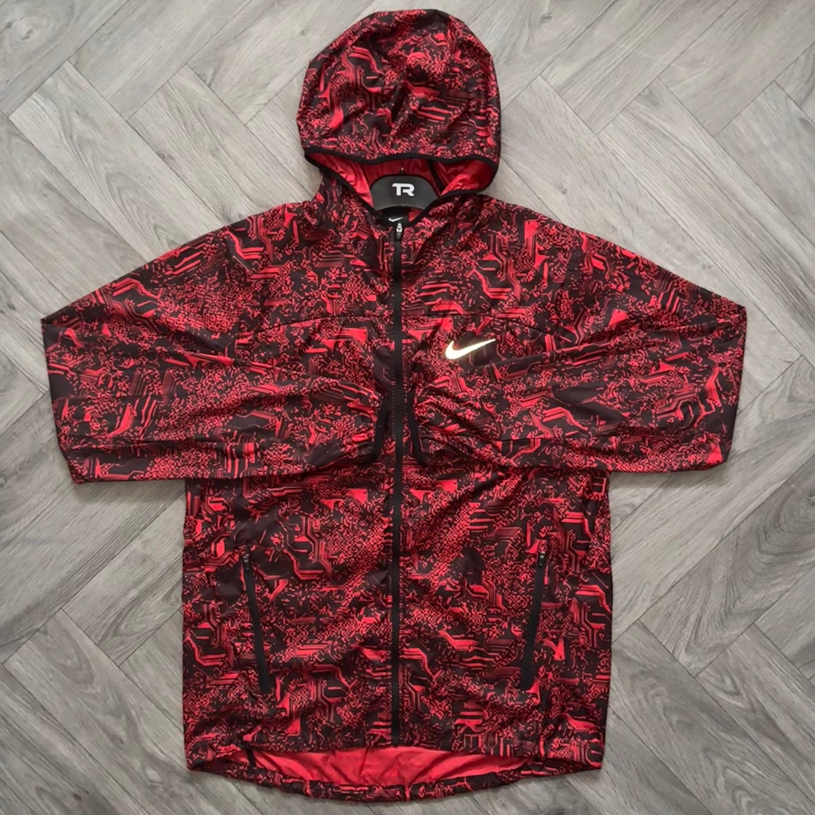 Red Nike Digital Camo Windrunner