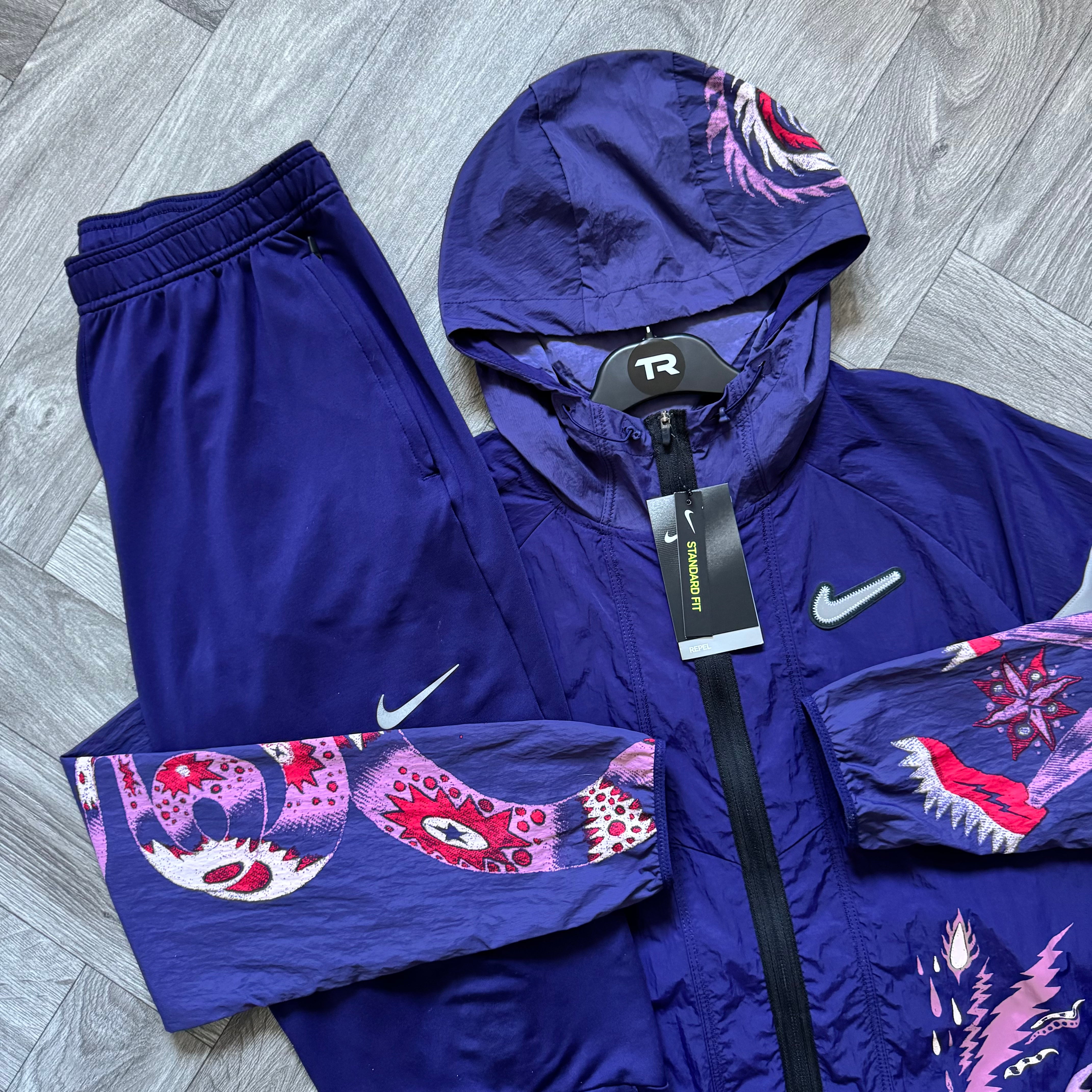 Midnight Purple Nike Dragon Tracksuit Set