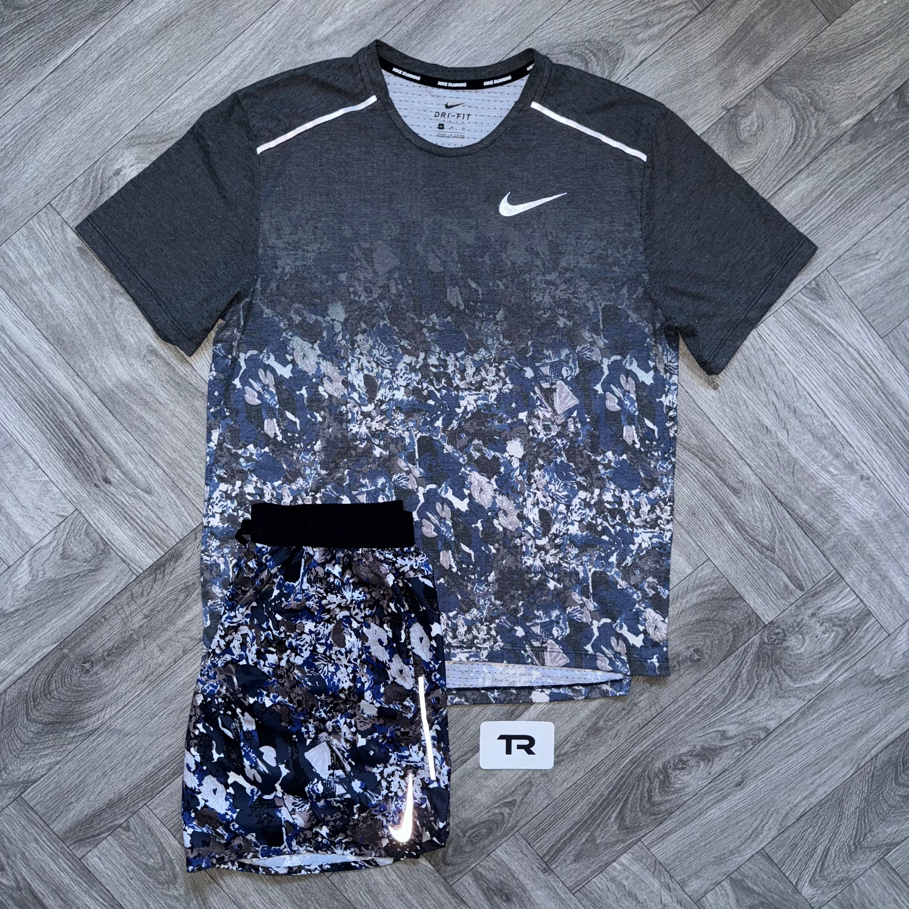 Blue Nike Floral Set