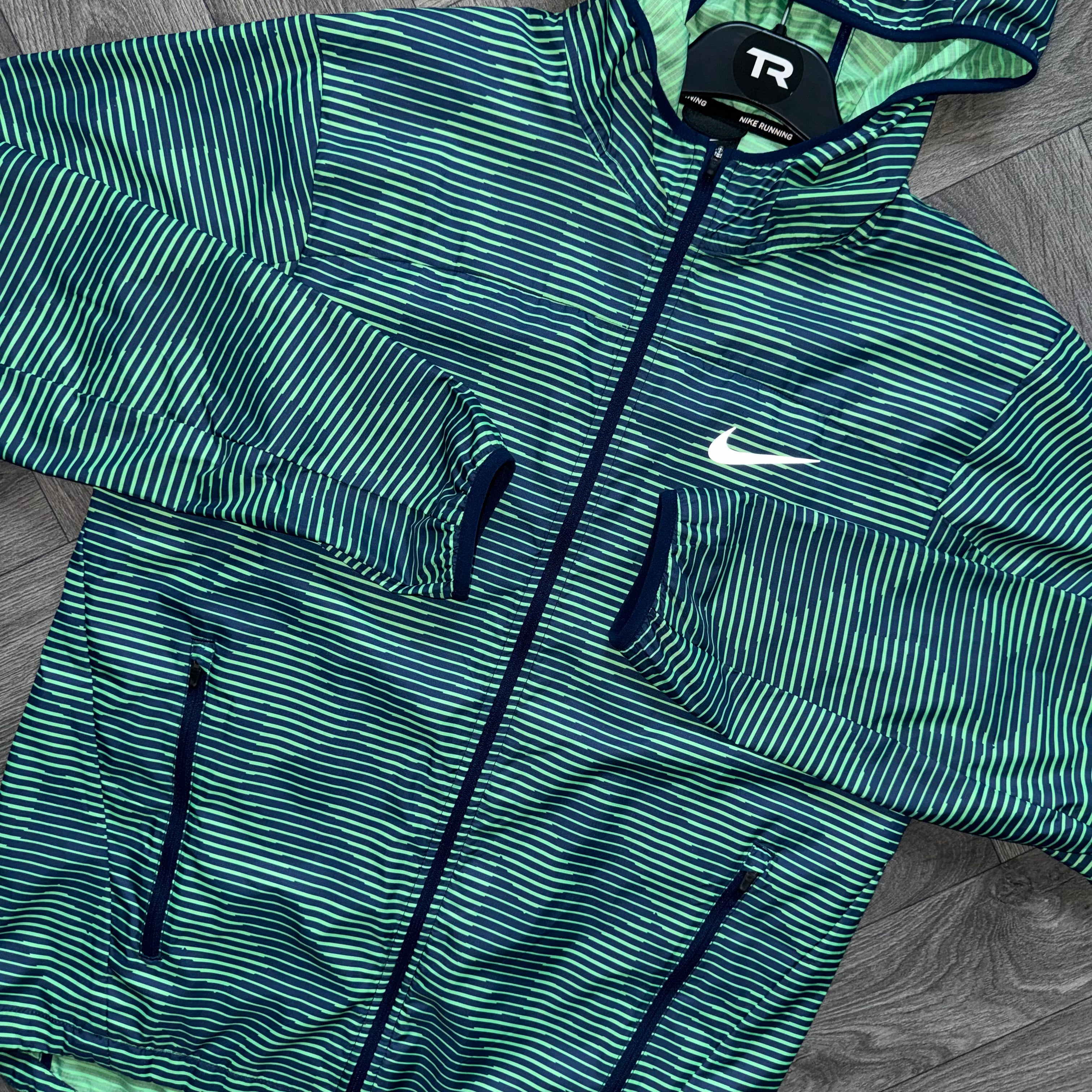 Green Nike Geometric Camo Jacket