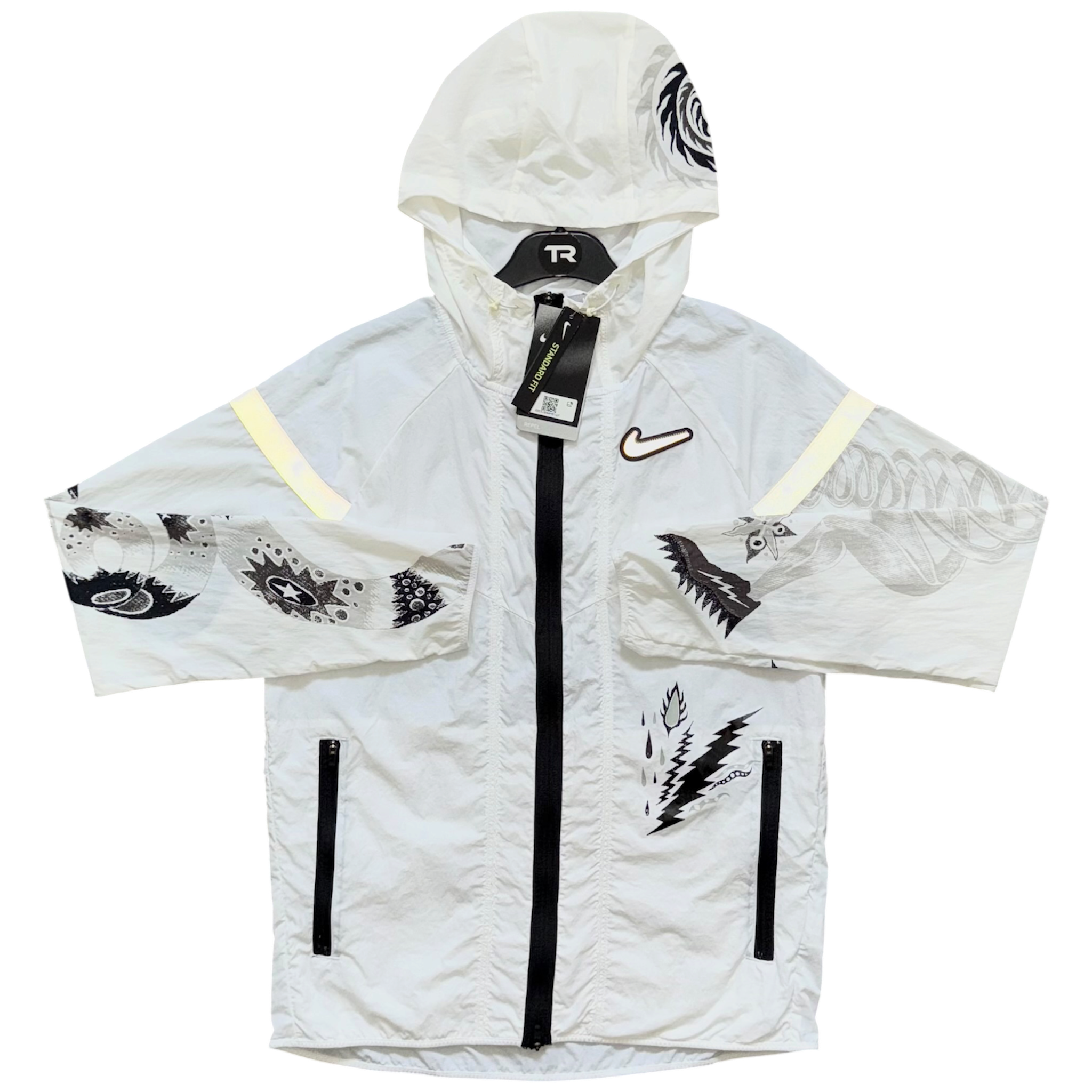 (New) White Nike Dragon Jacket