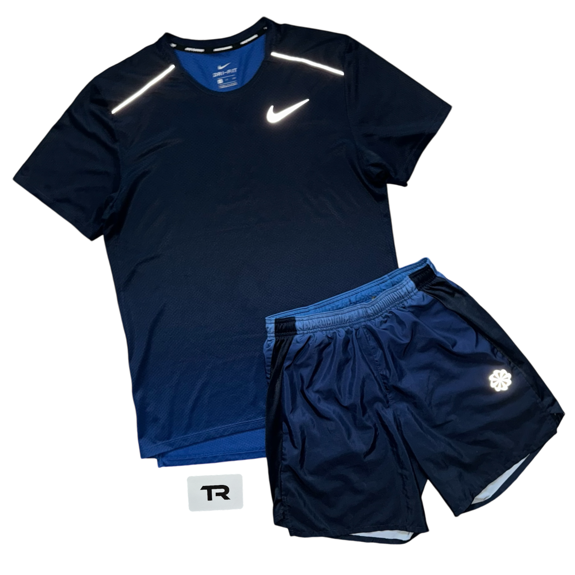 Navy Gradient Nike Miler Set