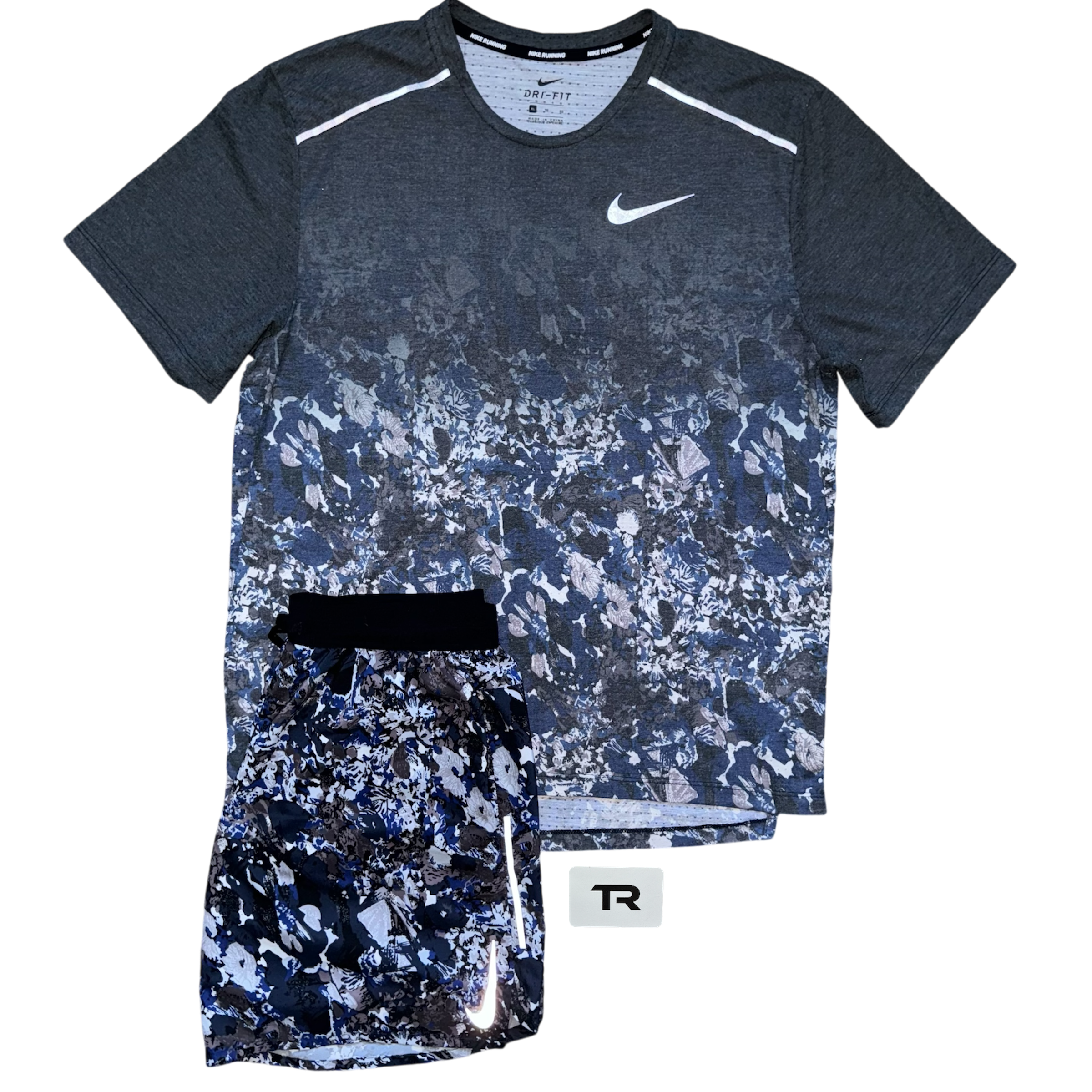 Blue Nike Floral Set