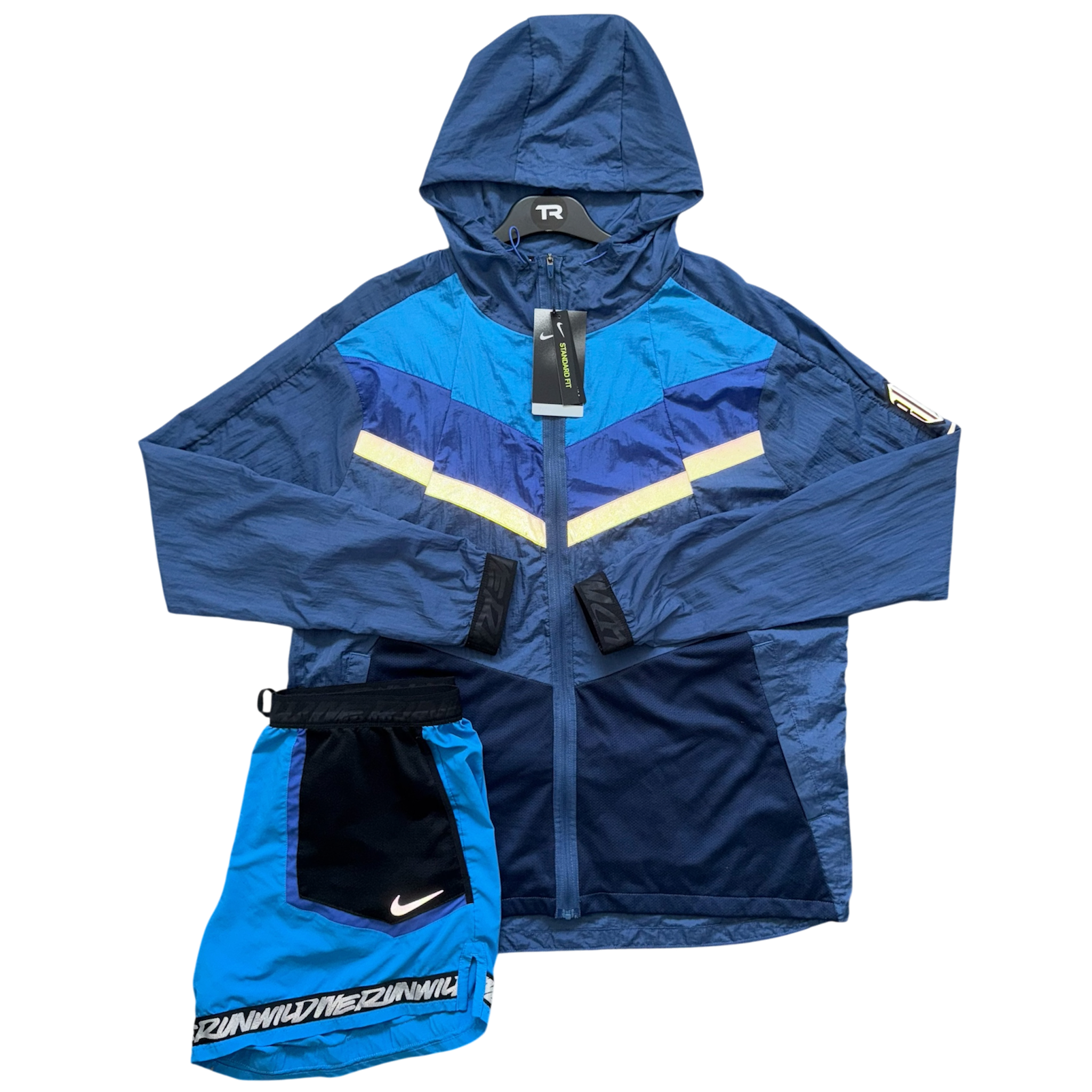 (New) Nike Stash Blue Wild Run Set