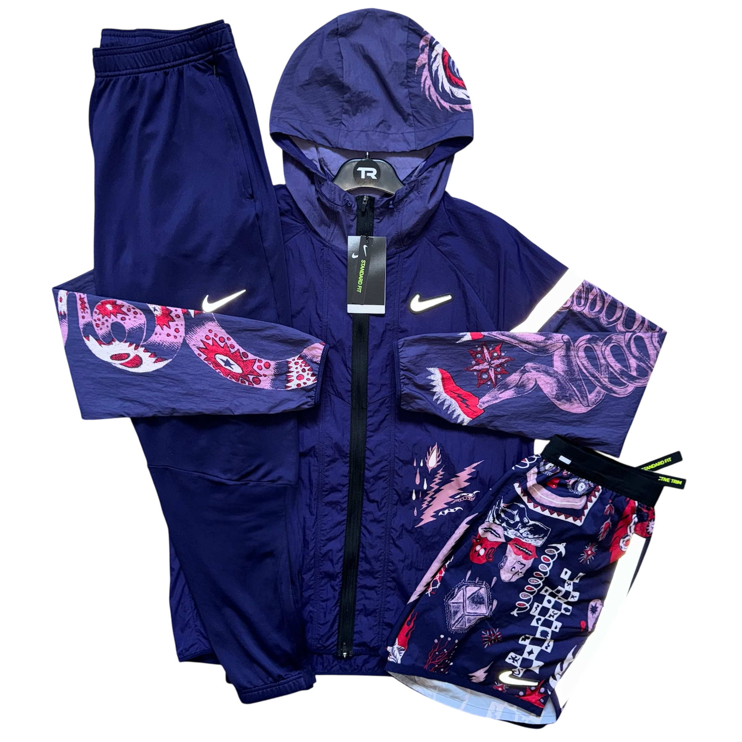 Midnight Purple Nike Dragon Tracksuit Set