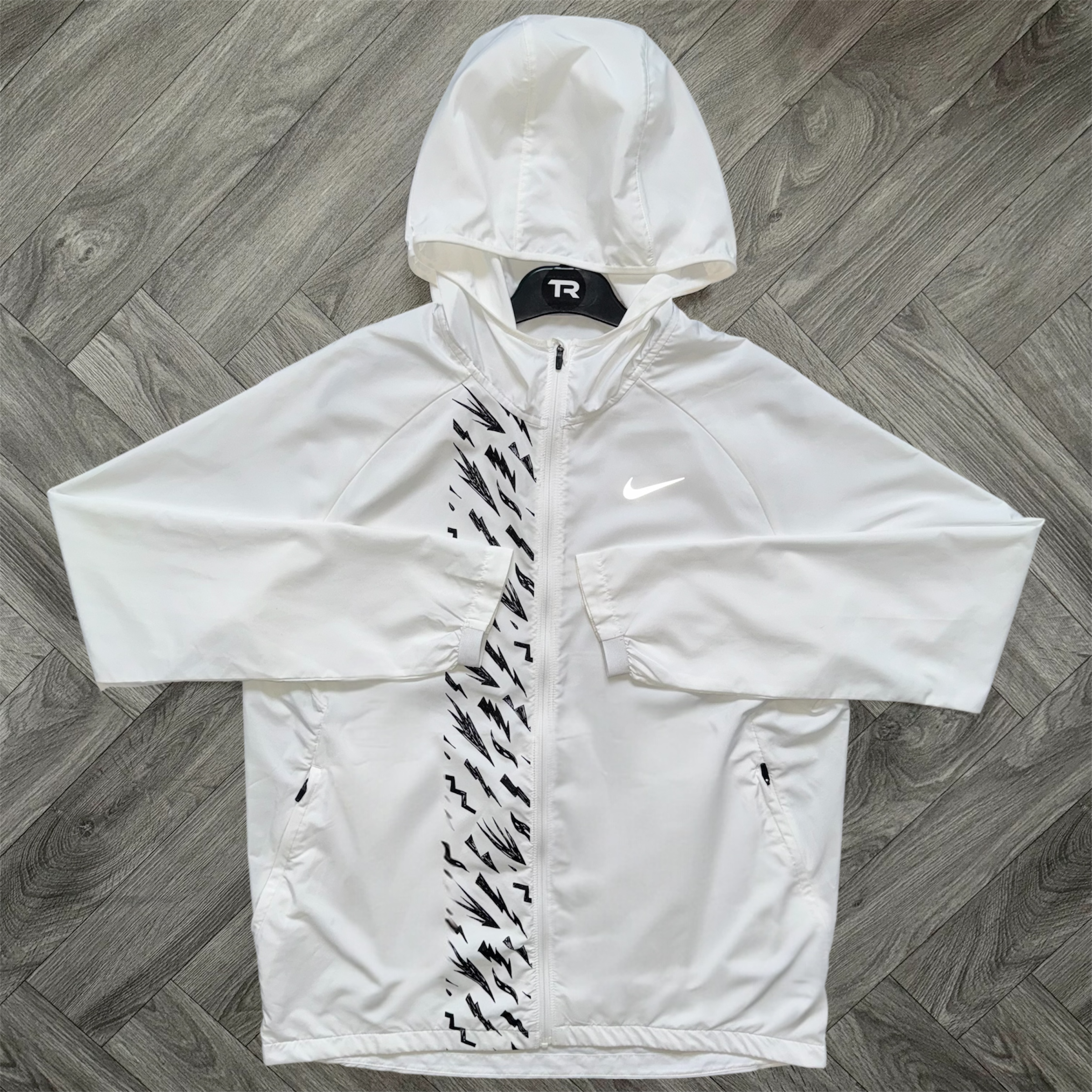 White Nike Bolt Windrunner