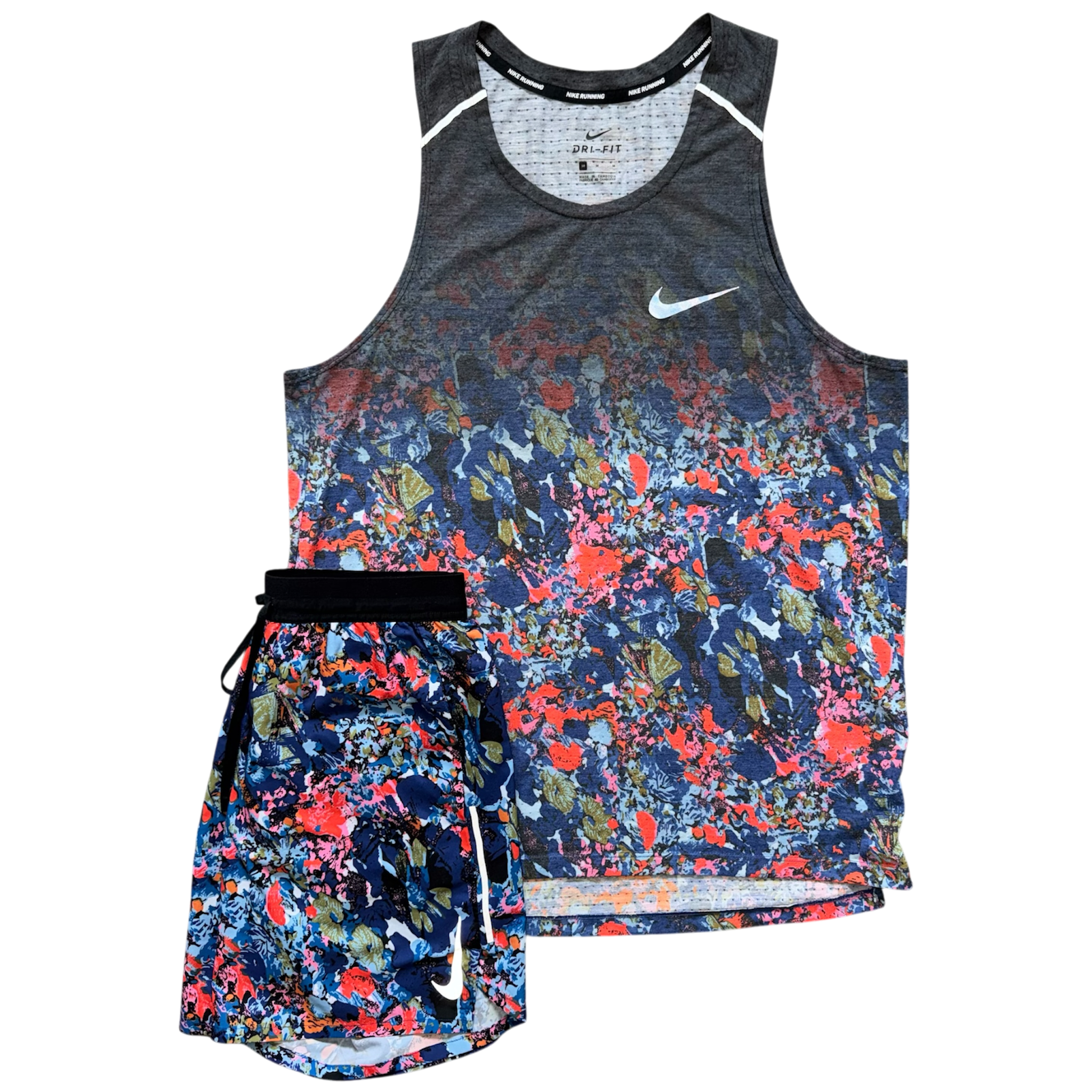 Purple Nike Floral Vest Set