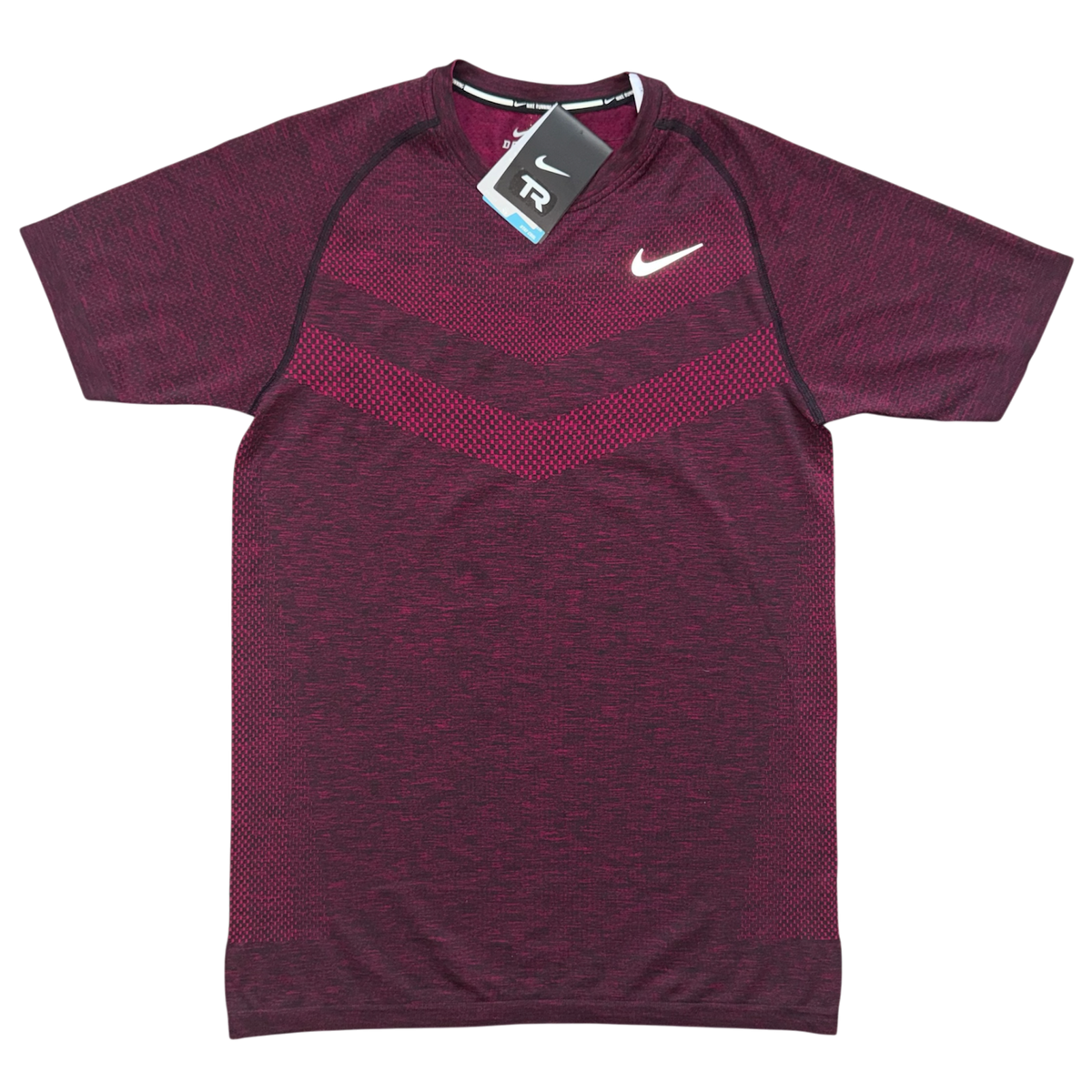 (New) Burgundy Nike Run Fast Live Fearless Tee