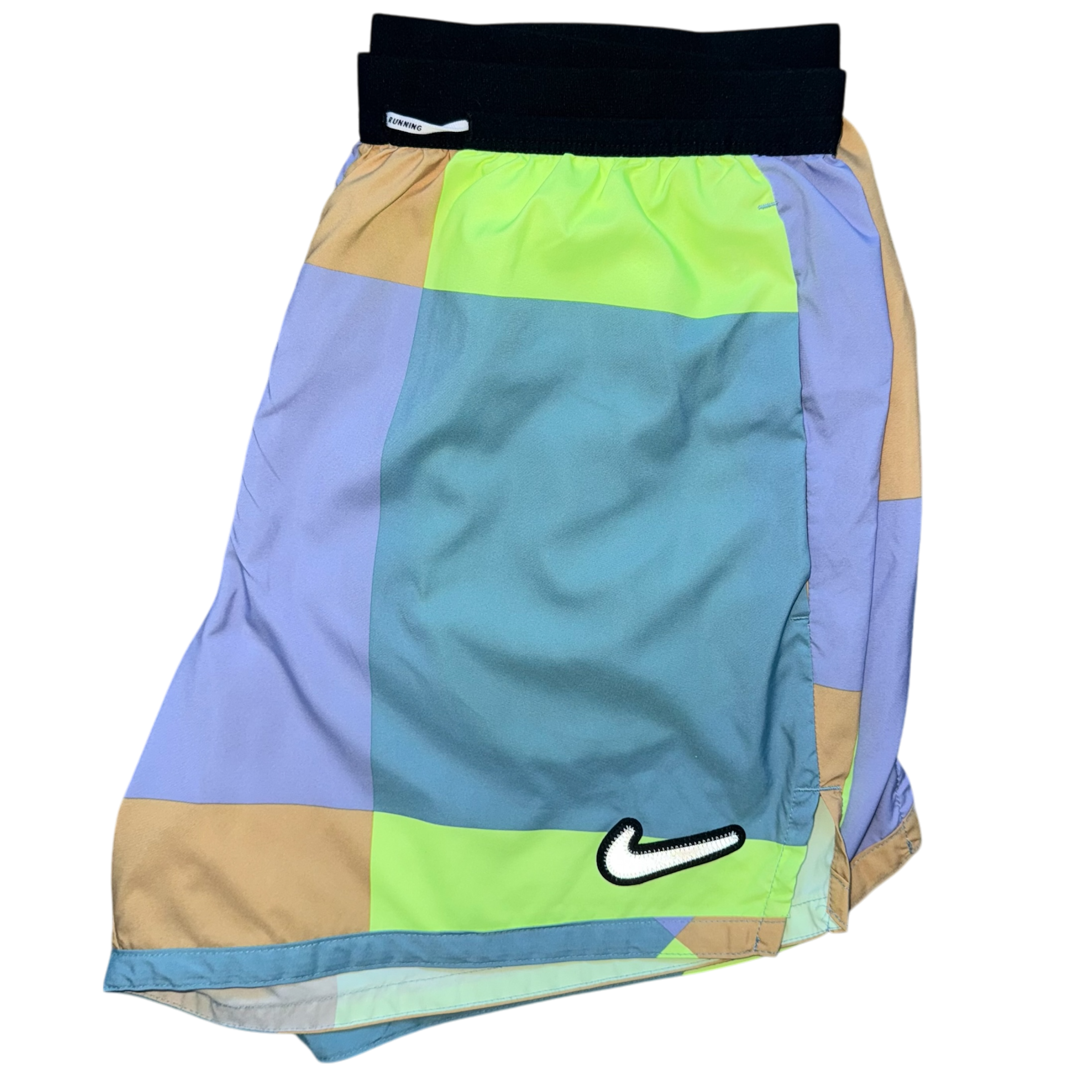 Lilac/Neon Nike Patchwork Shorts