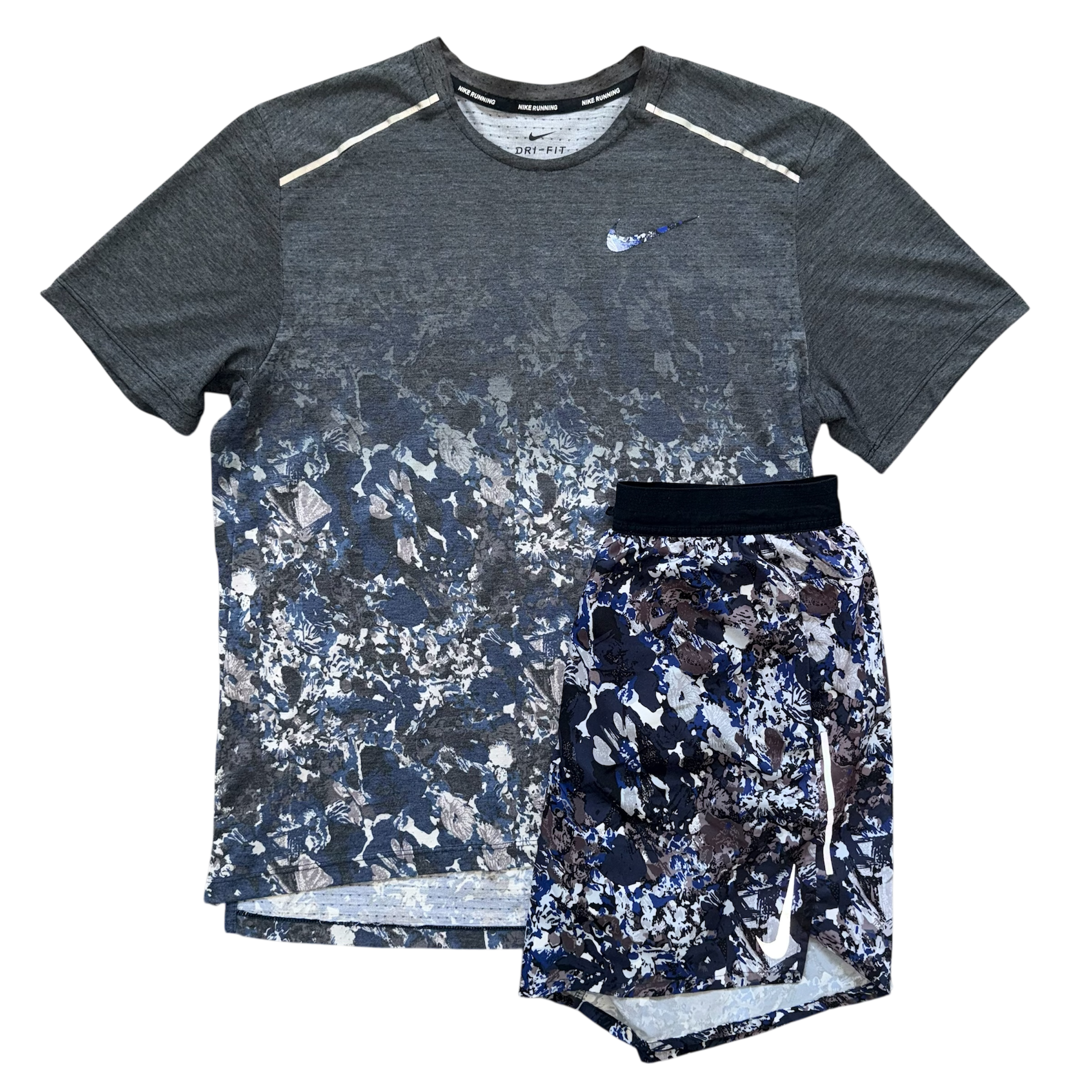 Blue Nike Floral Set