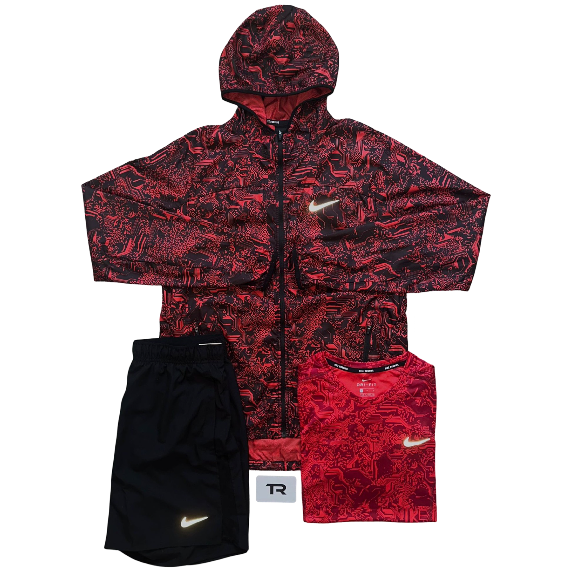 Red Nike Digital Camo Set